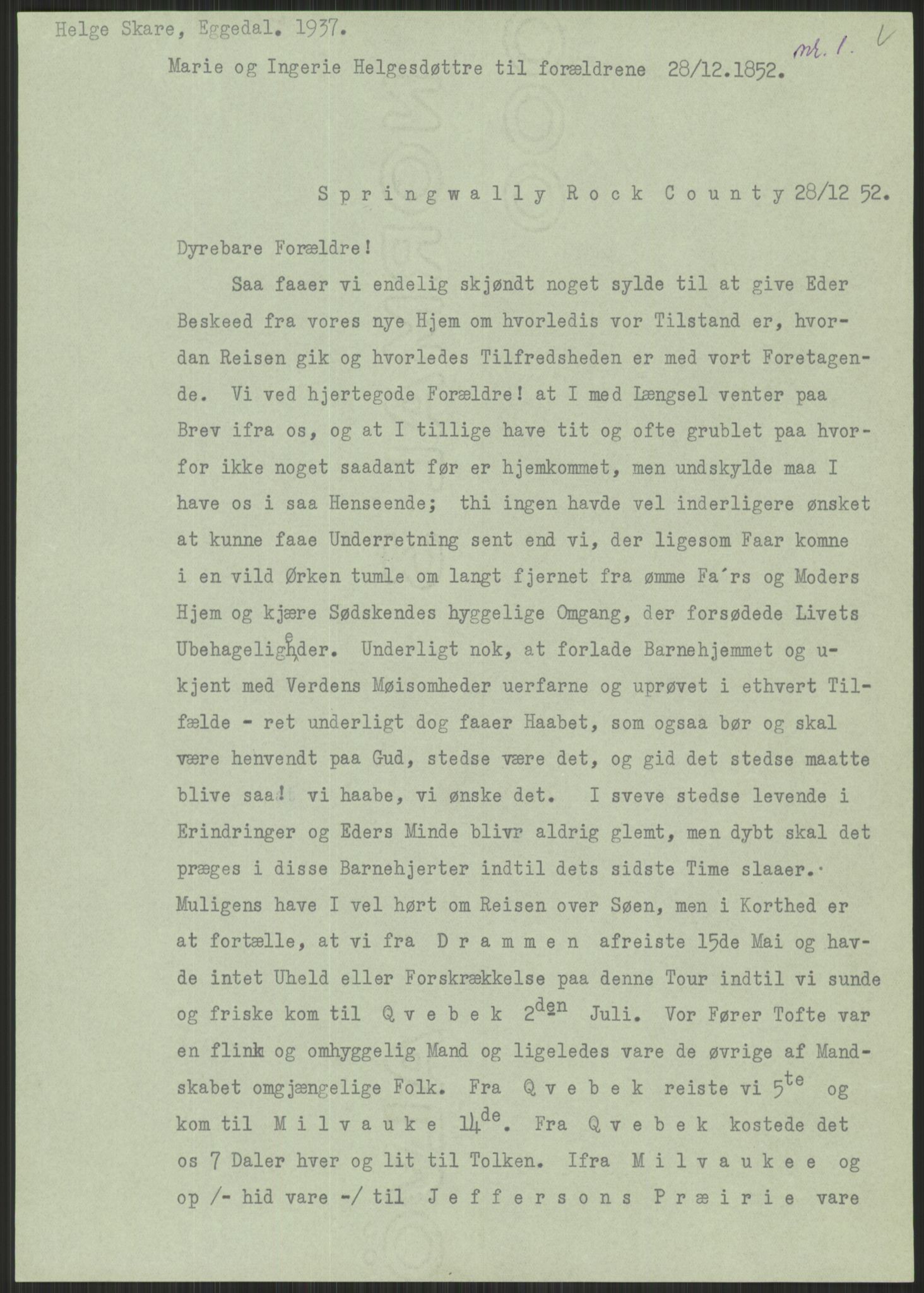 Samlinger til kildeutgivelse, Amerikabrevene, AV/RA-EA-4057/F/L0021: Innlån fra Buskerud: Michalsen - Ål bygdearkiv, 1838-1914, p. 225