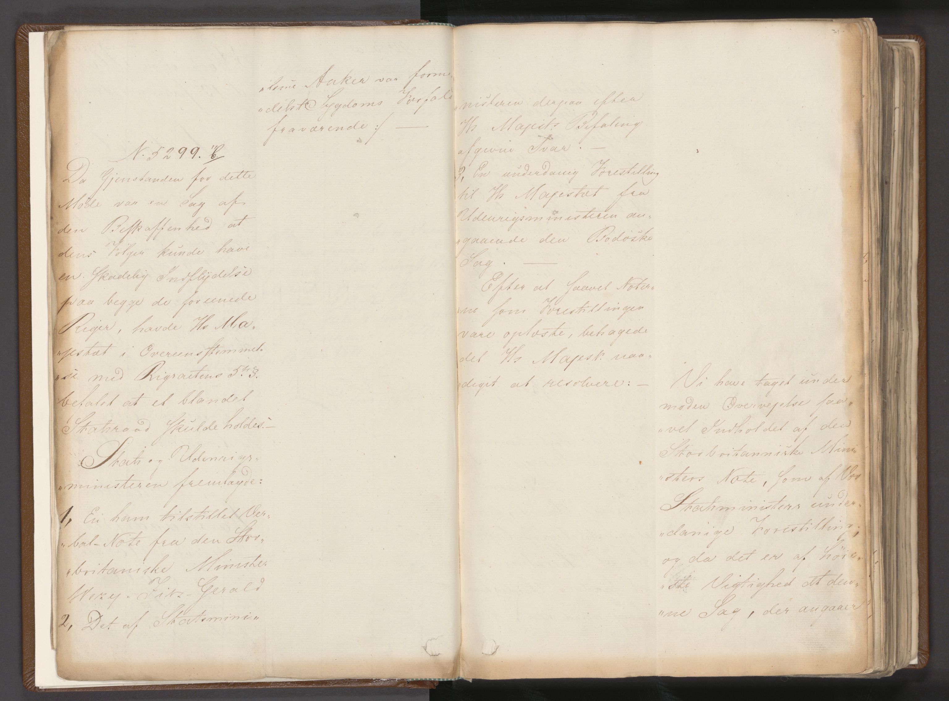 Statsrådssekretariatet, AV/RA-S-1001/A/Ab/L0011: Kgl. res. nr. 5263-5678 I, 1821, p. 31