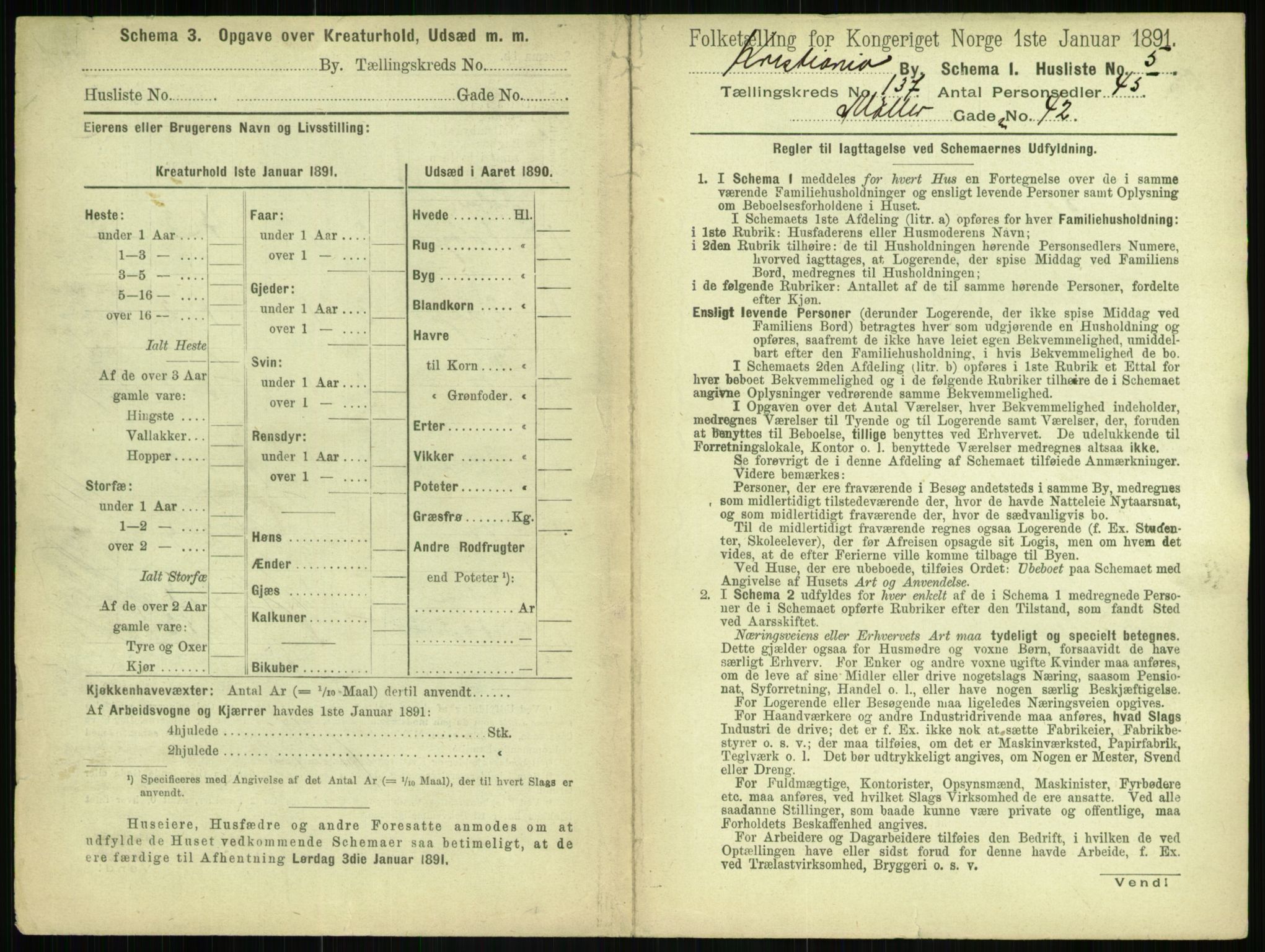 RA, 1891 census for 0301 Kristiania, 1891, p. 76206