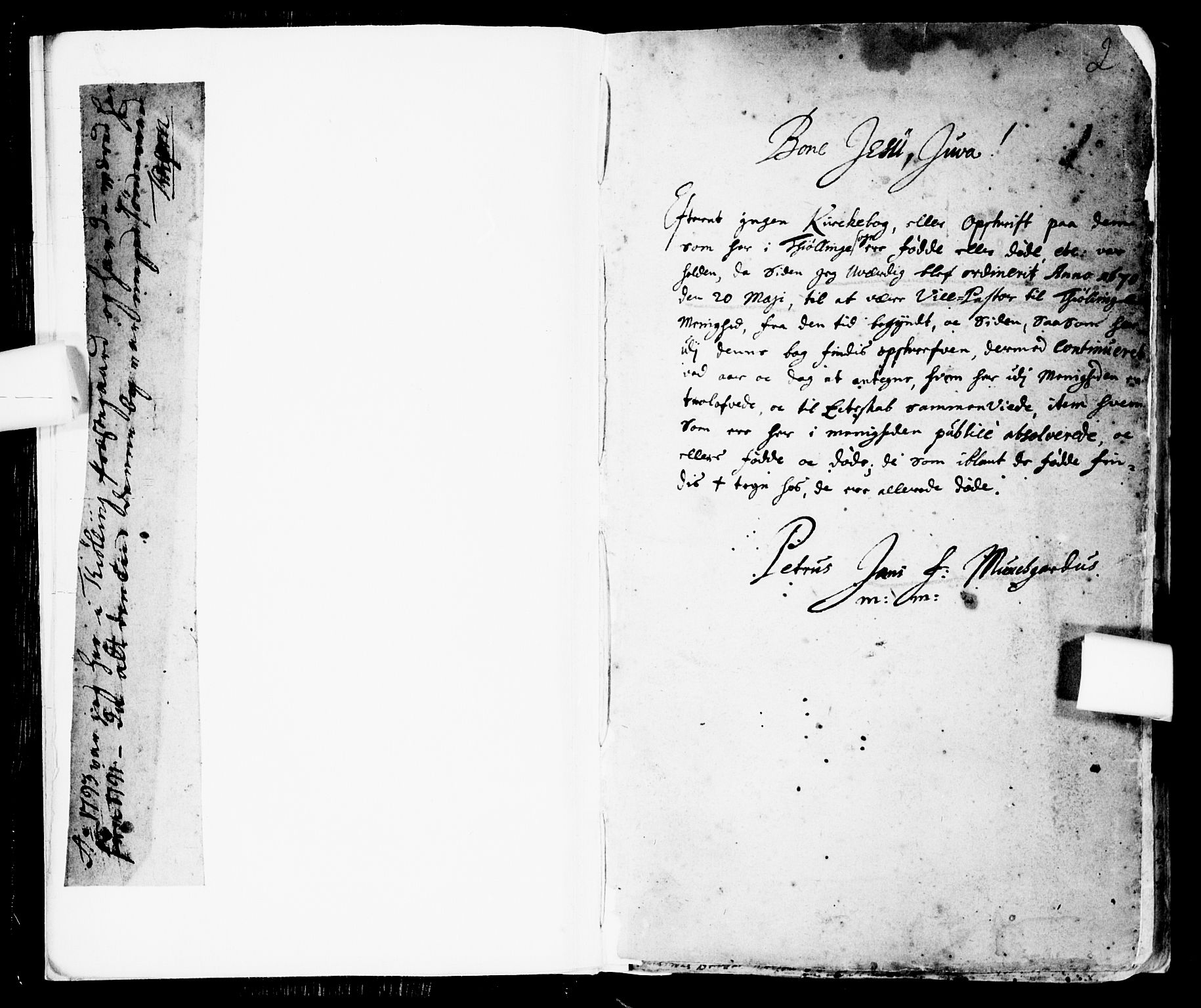 Tjølling kirkebøker, AV/SAKO-A-60/F/Fa/L0001: Parish register (official) no. 1, 1670-1716, p. 2