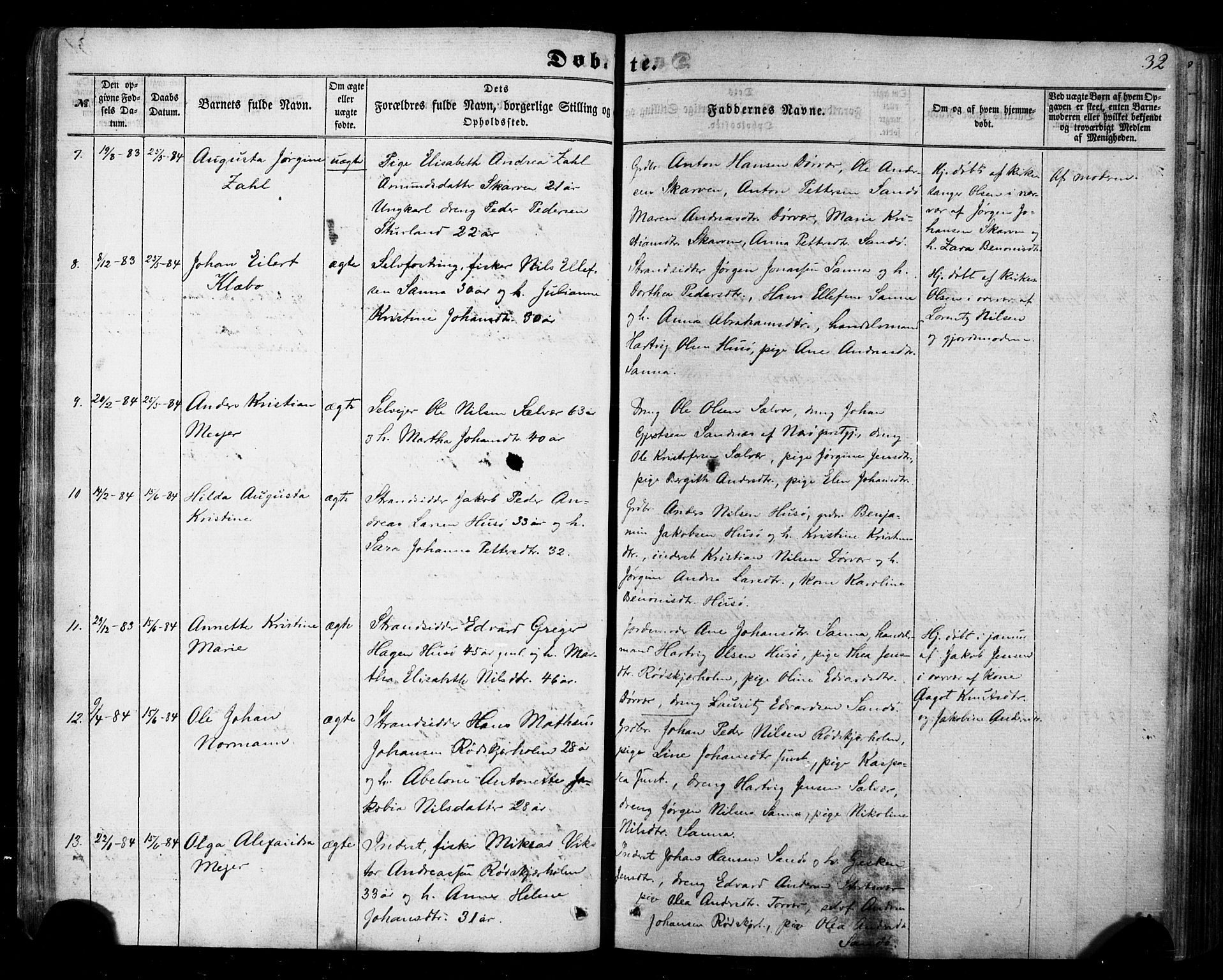 Ministerialprotokoller, klokkerbøker og fødselsregistre - Nordland, SAT/A-1459/840/L0579: Parish register (official) no. 840A01, 1863-1887, p. 32