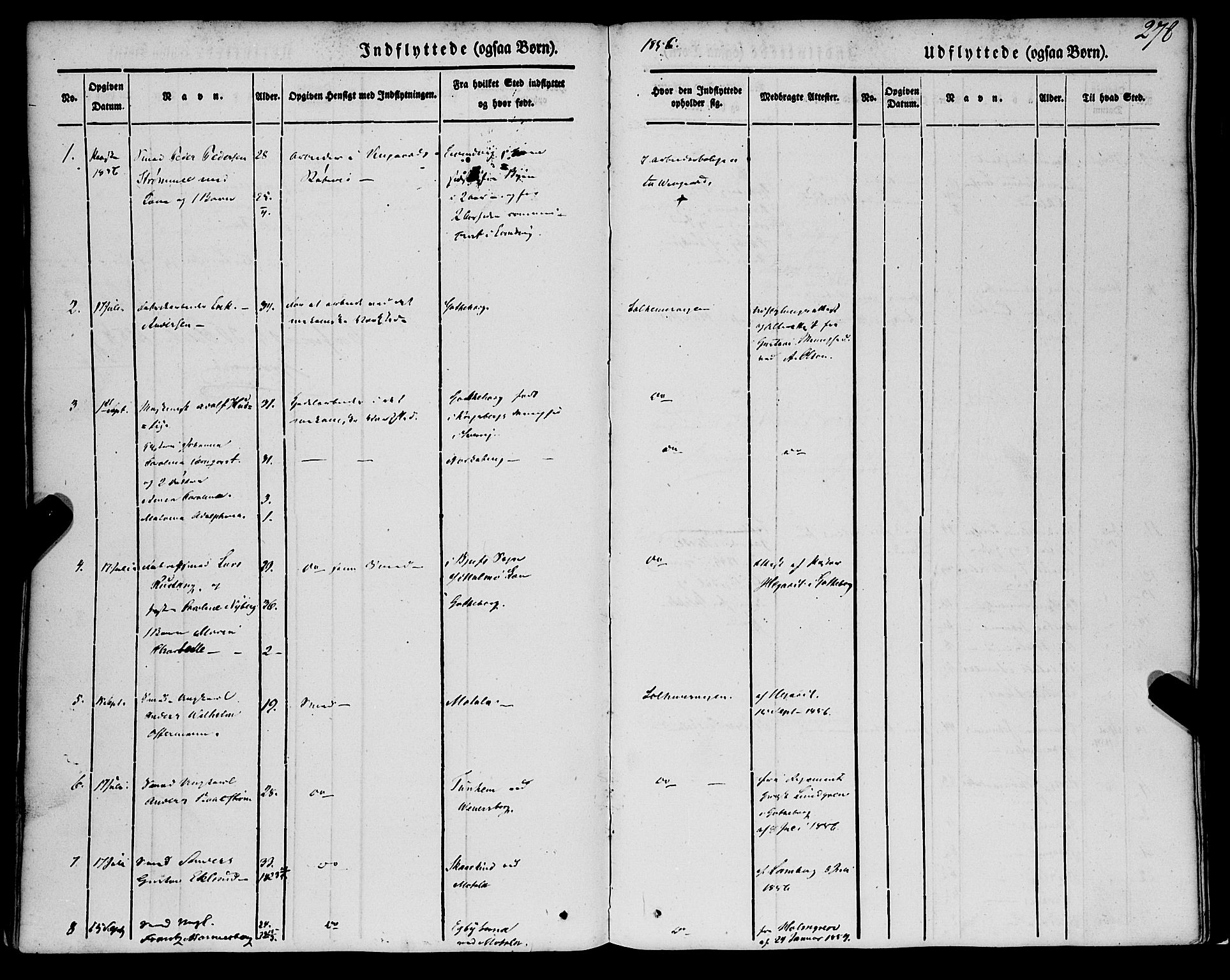 St. Jørgens hospital og Årstad sokneprestembete, AV/SAB-A-99934: Parish register (official) no. A 4, 1844-1863, p. 278