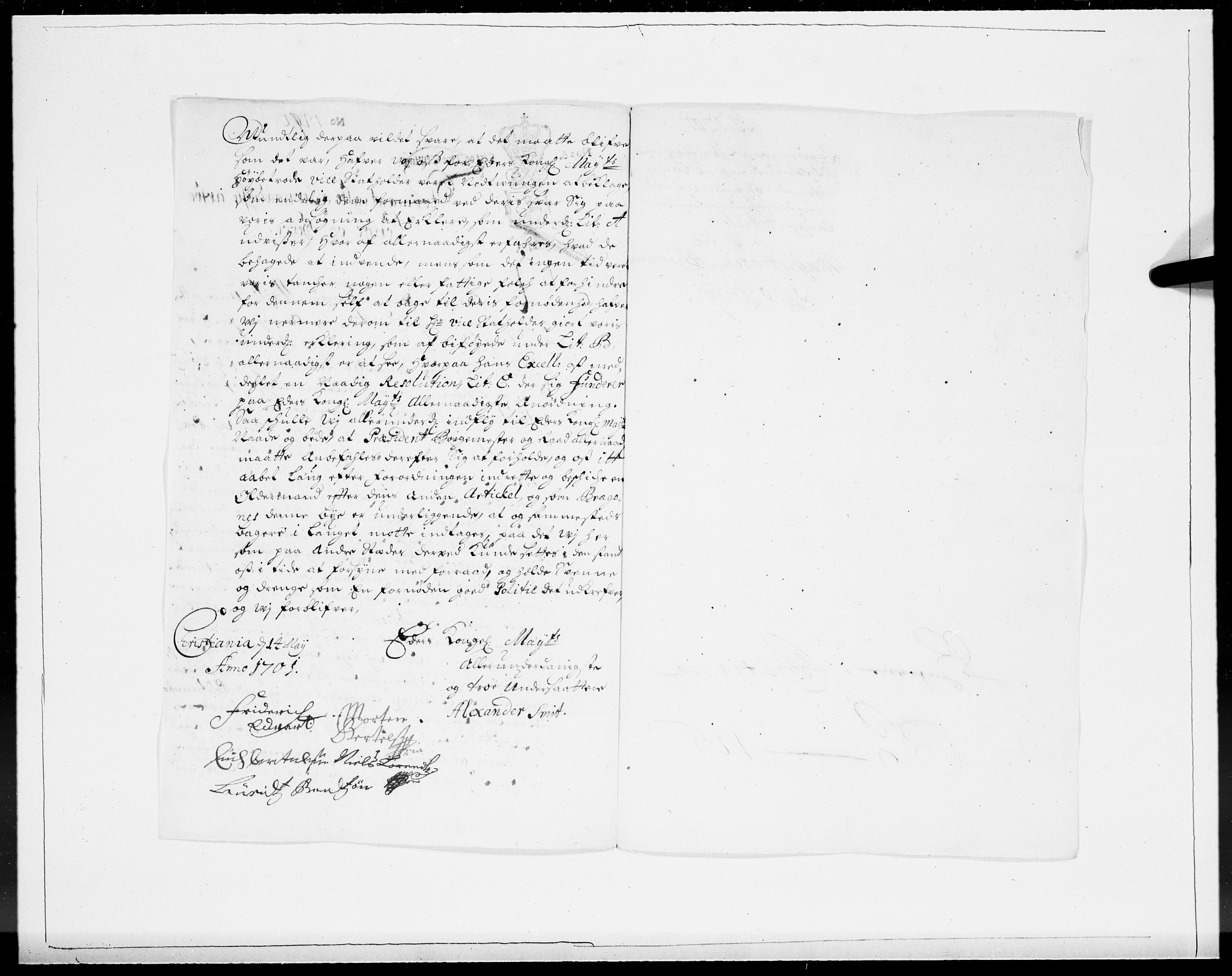 Danske Kanselli 1572-1799, AV/RA-EA-3023/F/Fc/Fcc/Fcca/L0052: Norske innlegg 1572-1799, 1701, p. 234