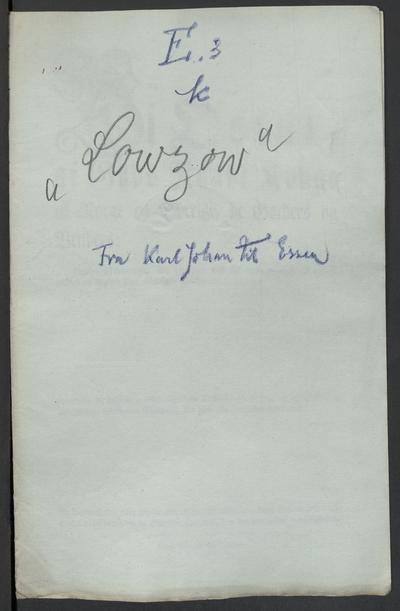 Christie, Wilhelm Frimann Koren, AV/RA-PA-0014/F/L0005: Christies dokumenter fra Stortinget, 1815-1816, p. 255