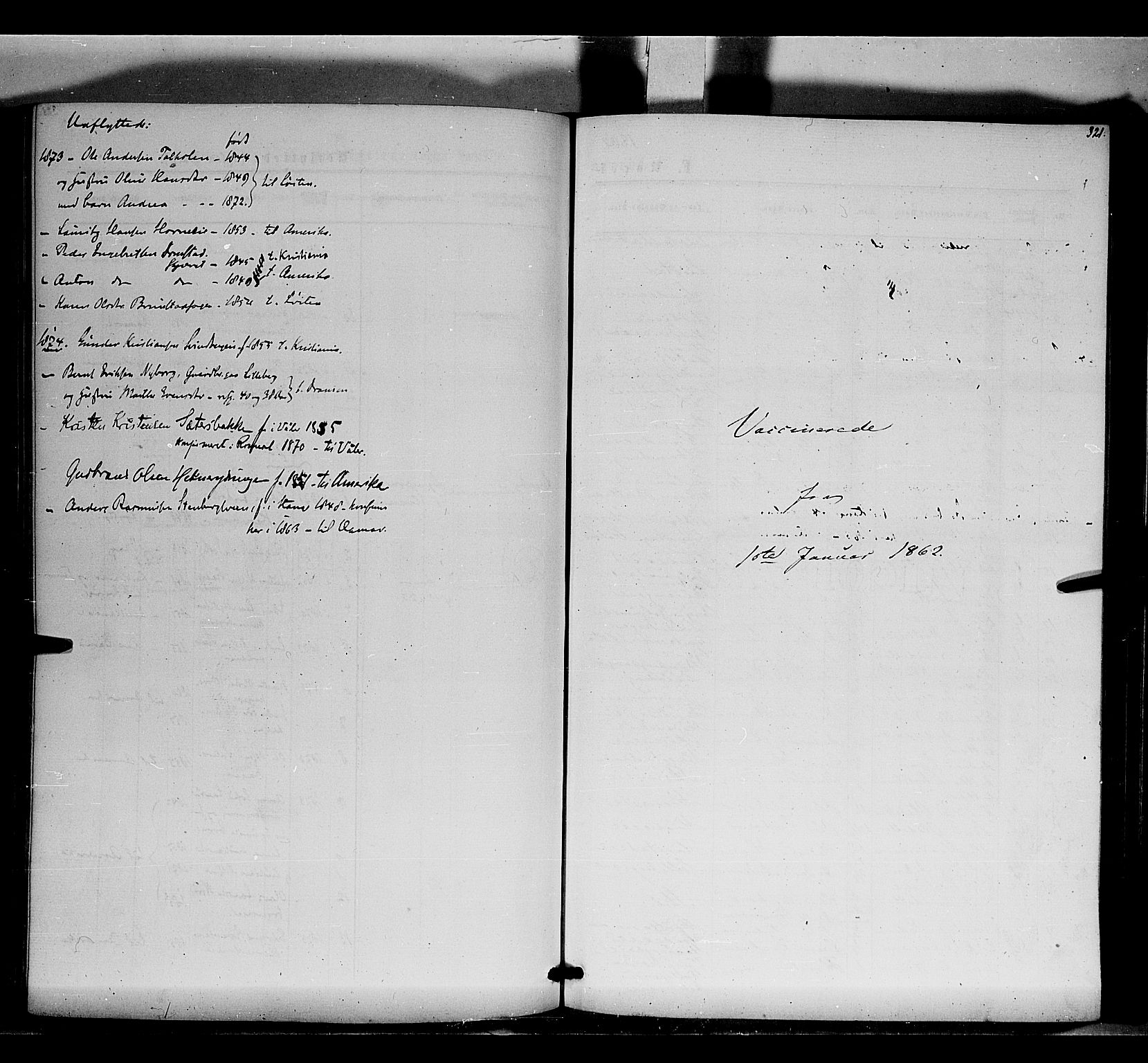 Romedal prestekontor, SAH/PREST-004/K/L0005: Parish register (official) no. 5, 1862-1874, p. 321