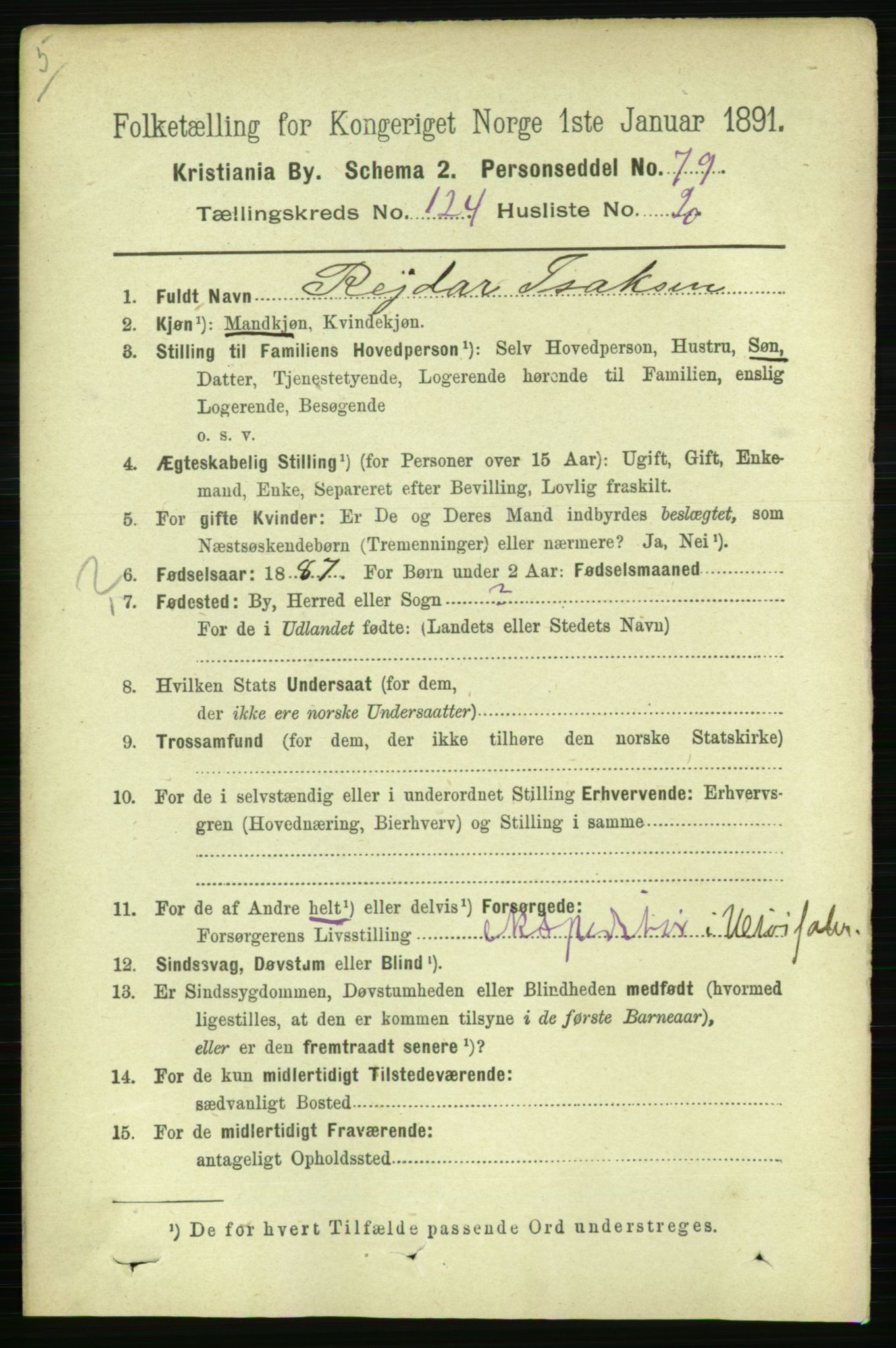 RA, 1891 census for 0301 Kristiania, 1891, p. 65861