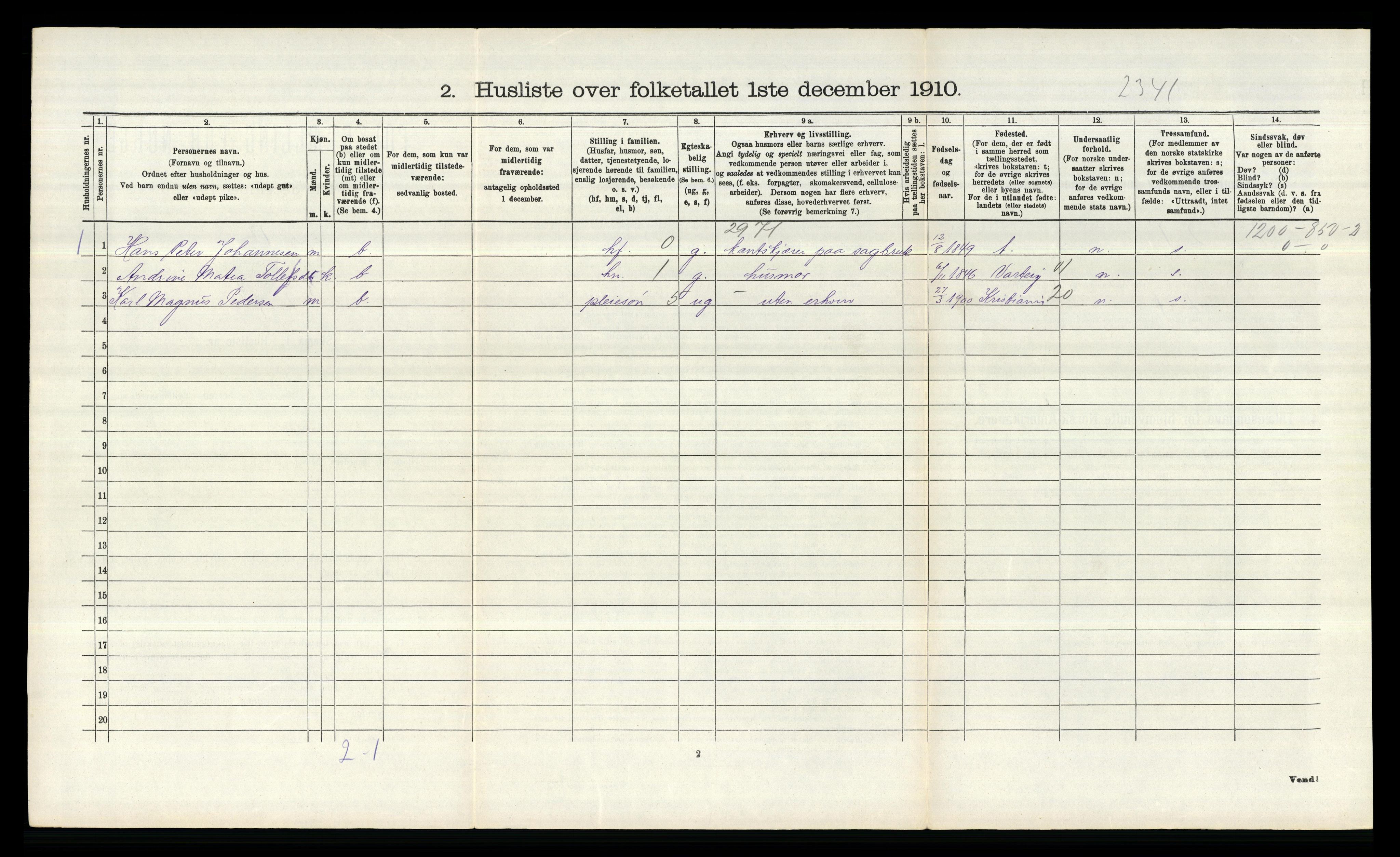 RA, 1910 census for Borge, 1910, p. 1607