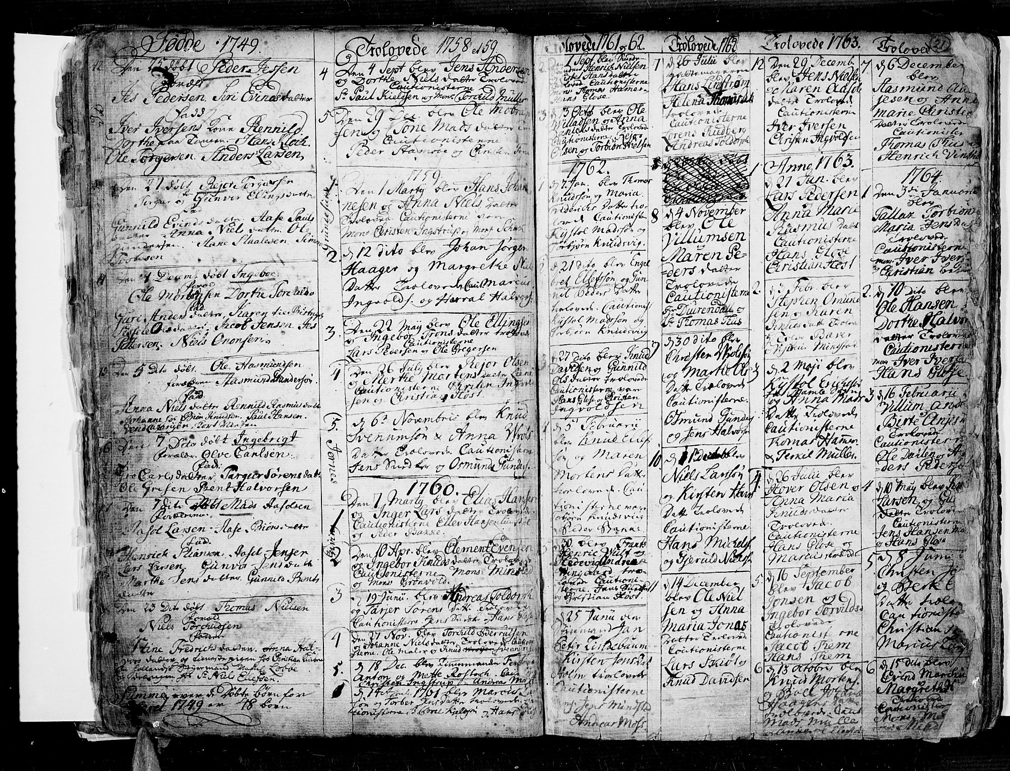 Risør sokneprestkontor, SAK/1111-0035/F/Fb/L0002: Parish register (copy) no. B 2, 1747-1812, p. 20