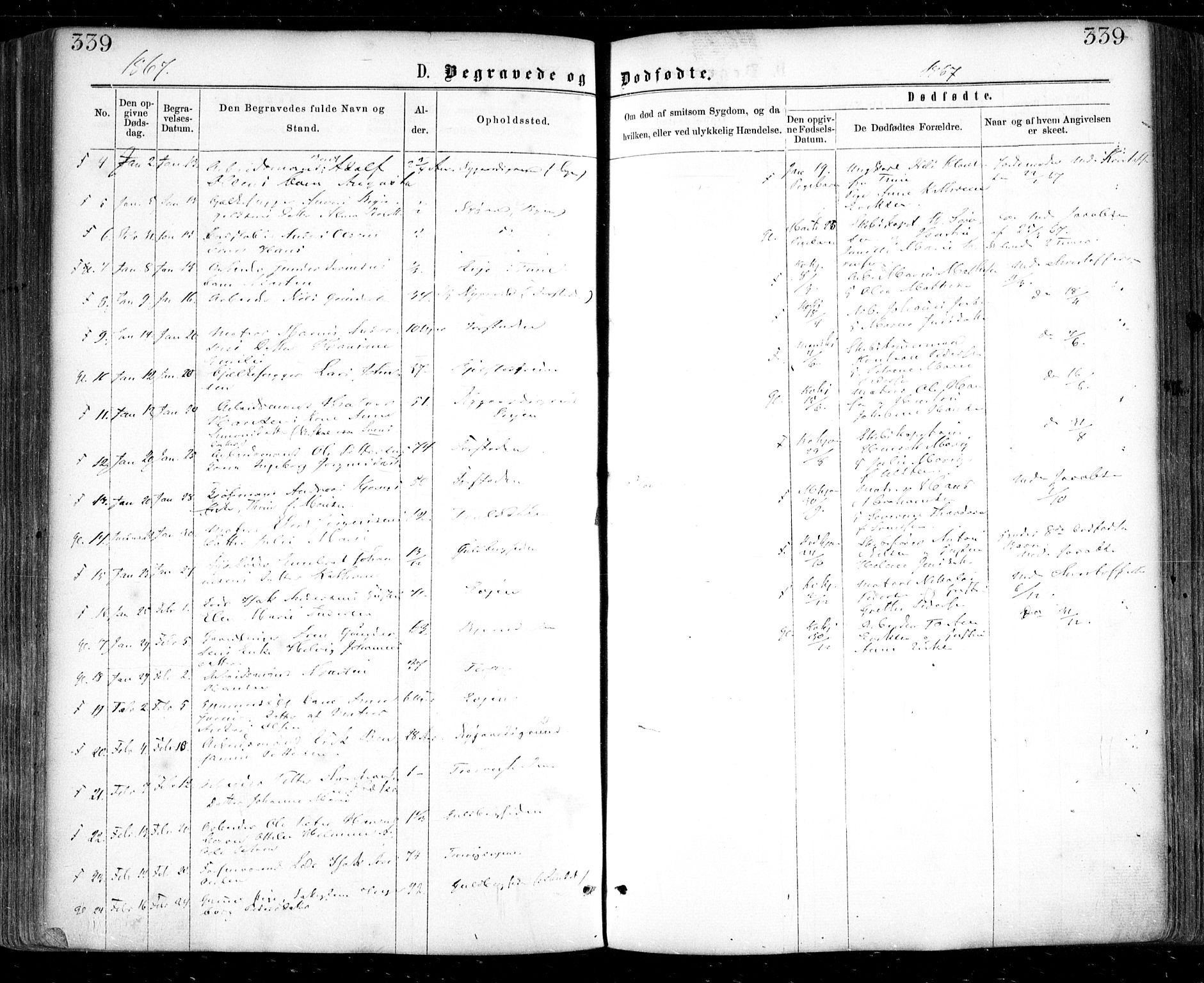 Glemmen prestekontor Kirkebøker, SAO/A-10908/F/Fa/L0008: Parish register (official) no. 8, 1862-1871, p. 339