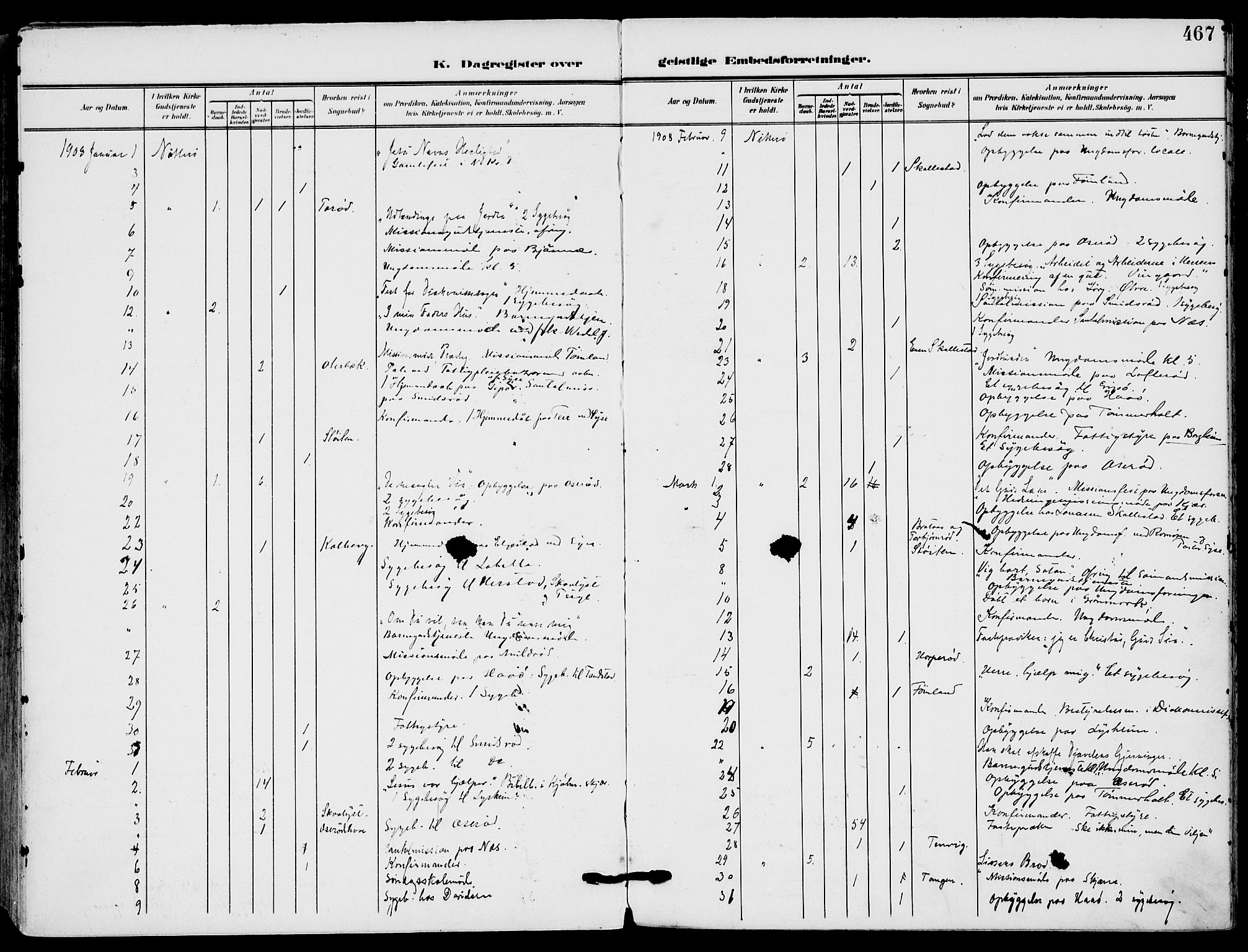 Nøtterøy kirkebøker, AV/SAKO-A-354/F/Fa/L0010: Parish register (official) no. I 10, 1908-1919, p. 467