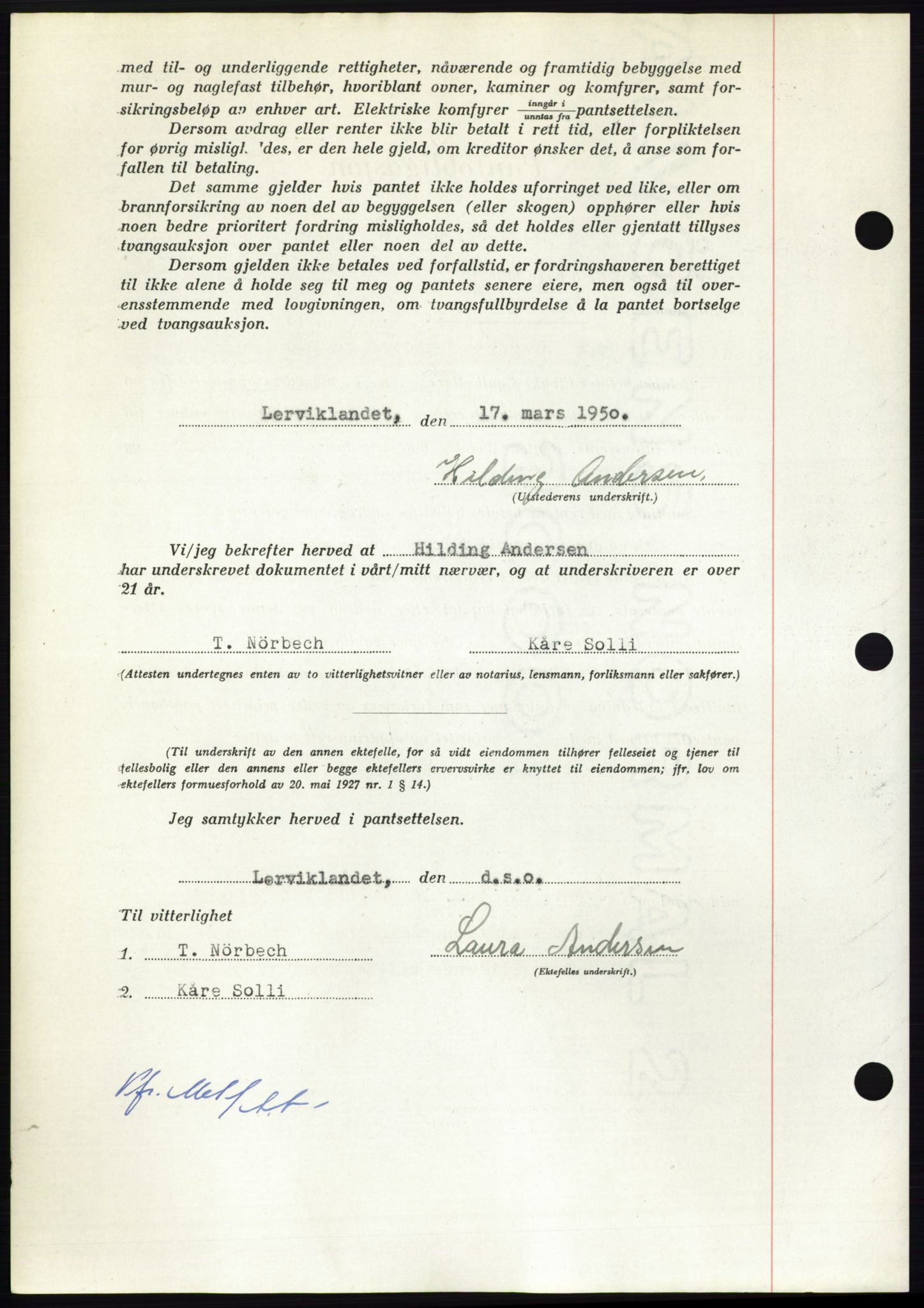 Nordmøre sorenskriveri, AV/SAT-A-4132/1/2/2Ca: Mortgage book no. B104, 1950-1950, Diary no: : 1008/1950