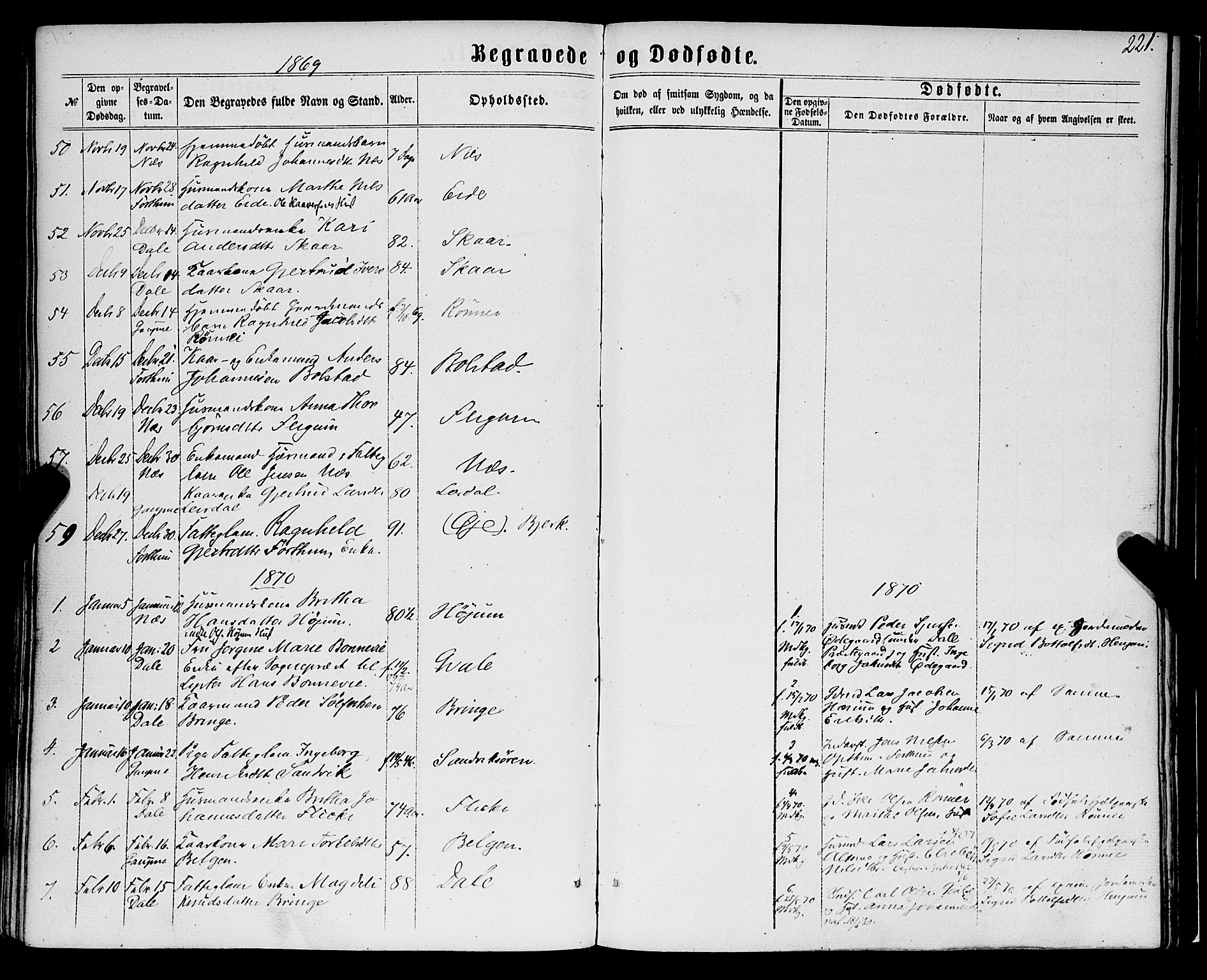 Luster sokneprestembete, SAB/A-81101/H/Haa/Haaa/L0008: Parish register (official) no. A 8, 1860-1870, p. 221