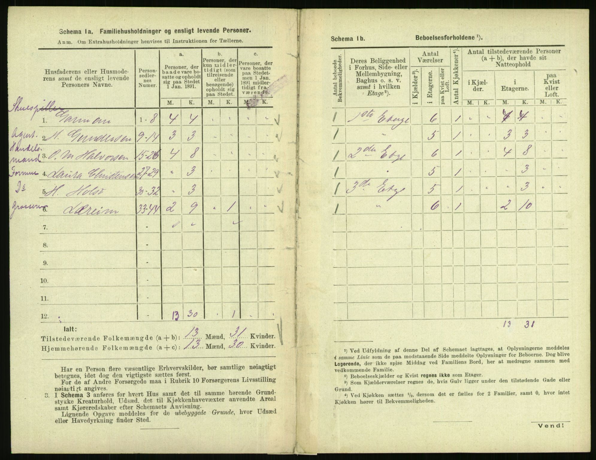 RA, 1891 census for 0301 Kristiania, 1891, p. 46871