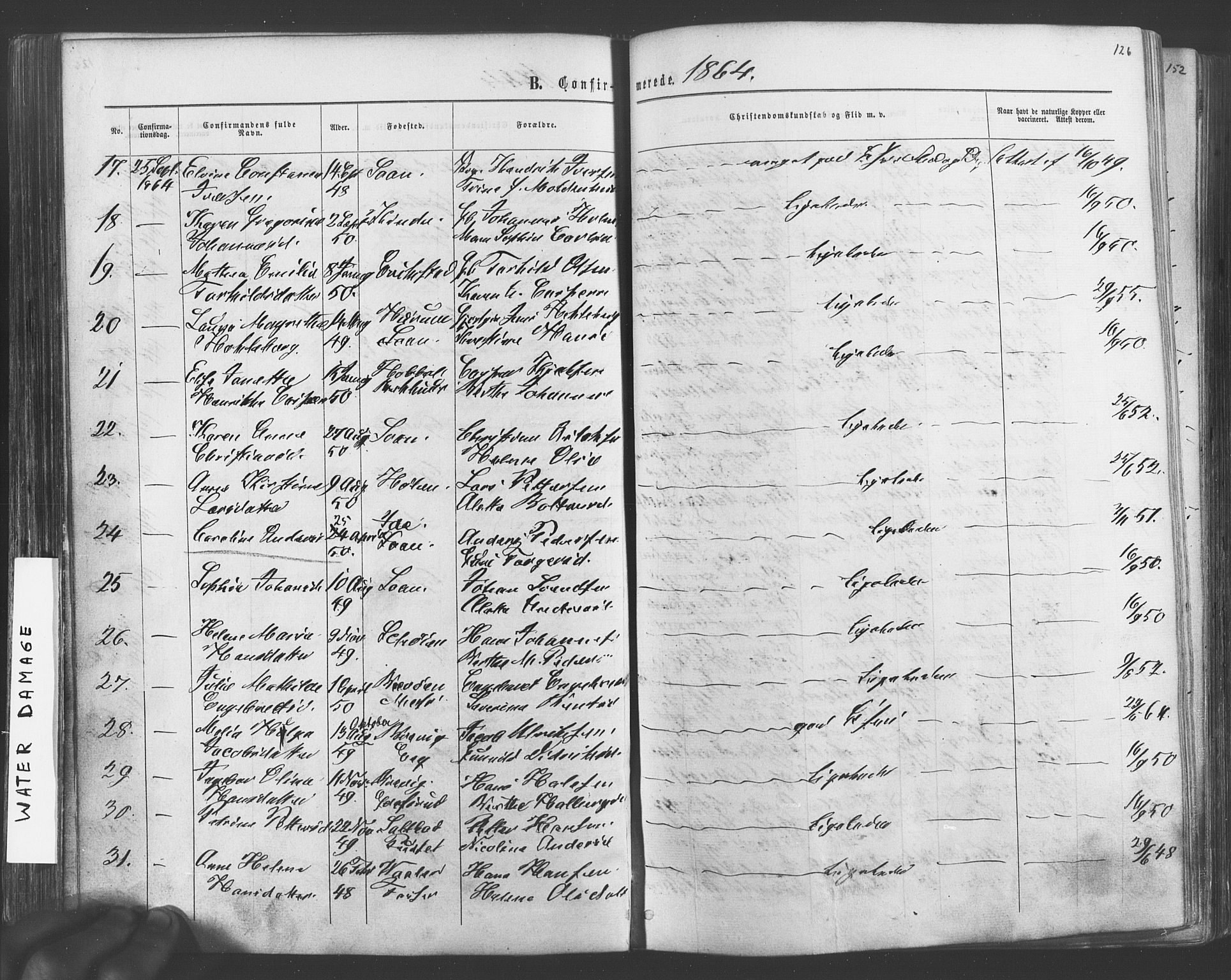 Vestby prestekontor Kirkebøker, SAO/A-10893/F/Fa/L0008: Parish register (official) no. I 8, 1863-1877, p. 126