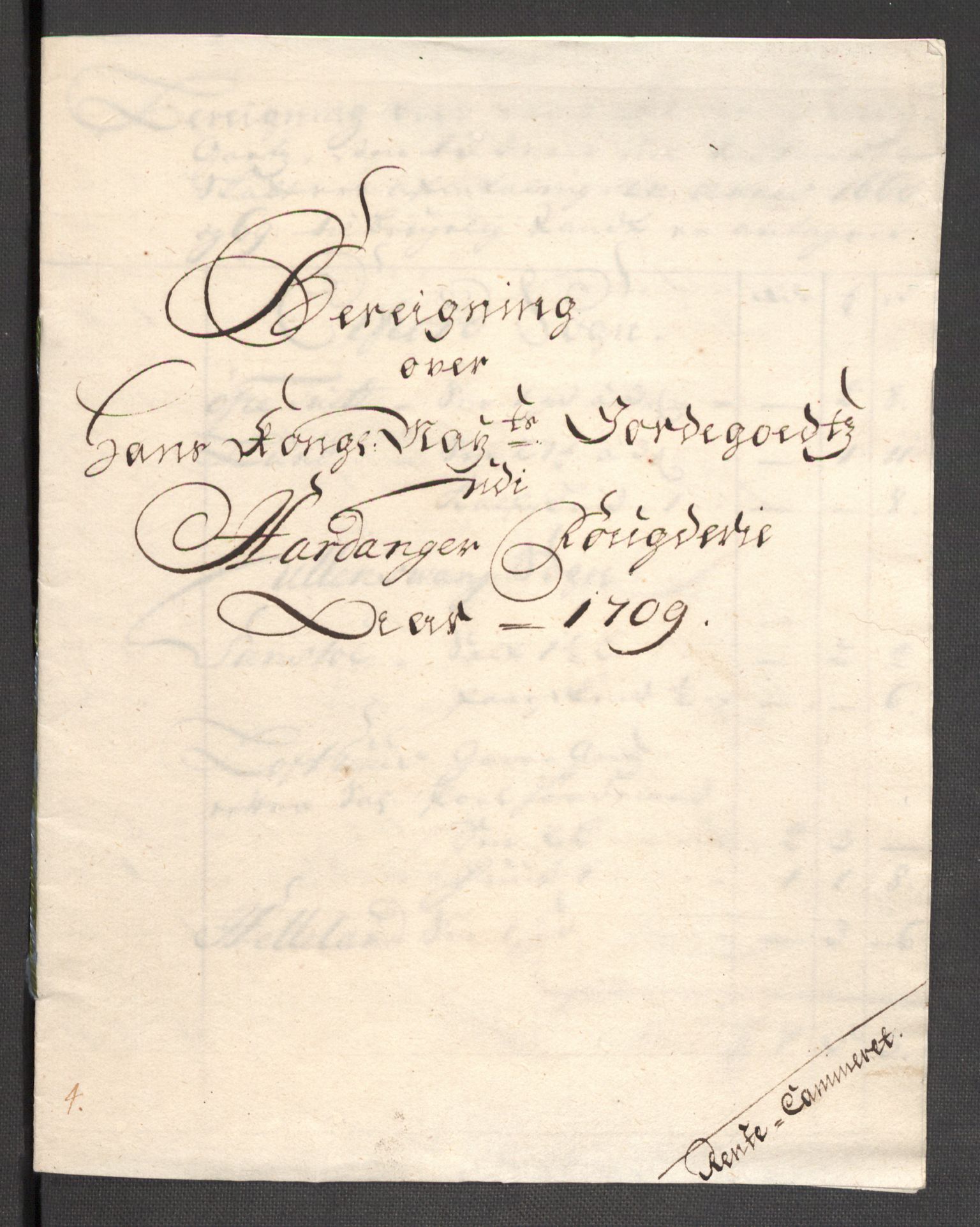 Rentekammeret inntil 1814, Reviderte regnskaper, Fogderegnskap, RA/EA-4092/R48/L2986: Fogderegnskap Sunnhordland og Hardanger, 1709-1710, p. 163