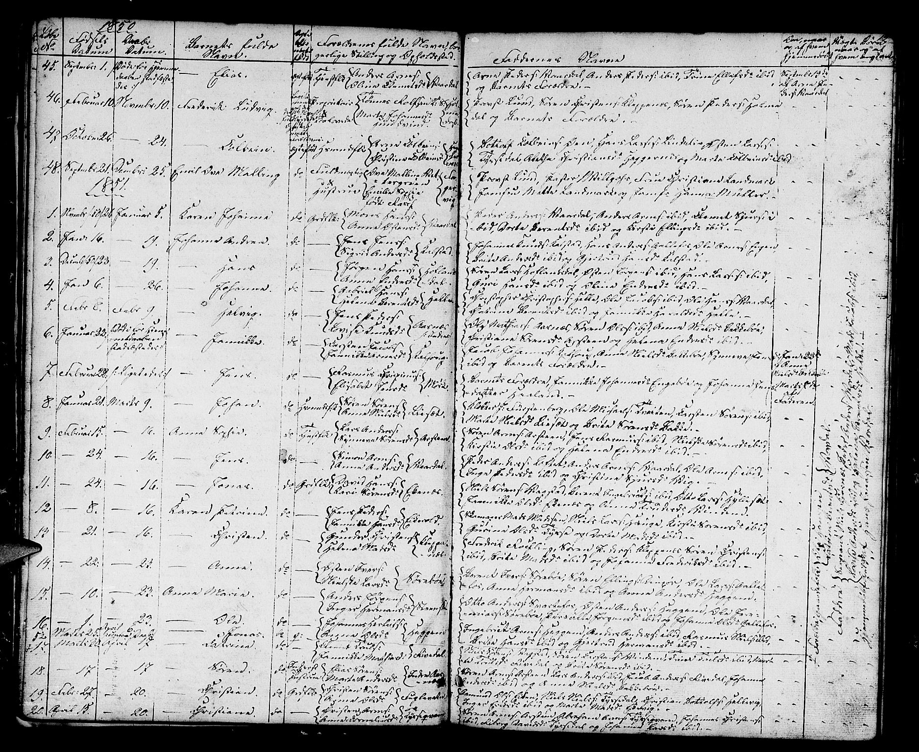 Fjaler sokneprestembete, AV/SAB-A-79801/H/Hab/Haba/L0002: Parish register (copy) no. A 2, 1846-1864, p. 12