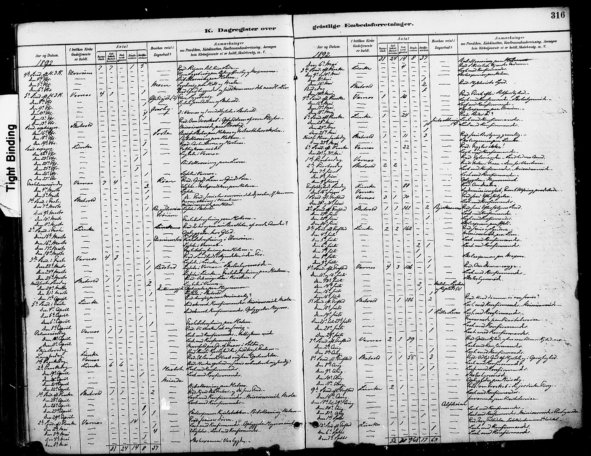 Ministerialprotokoller, klokkerbøker og fødselsregistre - Nord-Trøndelag, SAT/A-1458/709/L0077: Parish register (official) no. 709A17, 1880-1895, p. 316