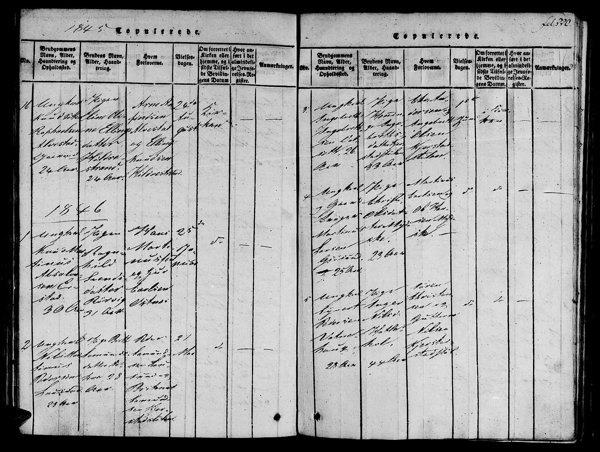 Ministerialprotokoller, klokkerbøker og fødselsregistre - Møre og Romsdal, SAT/A-1454/536/L0495: Parish register (official) no. 536A04, 1818-1847, p. 220