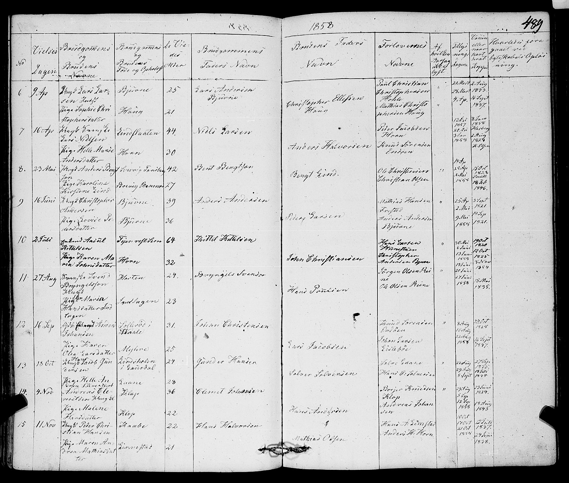 Ramnes kirkebøker, AV/SAKO-A-314/F/Fa/L0005: Parish register (official) no. I 5, 1841-1861, p. 488-489