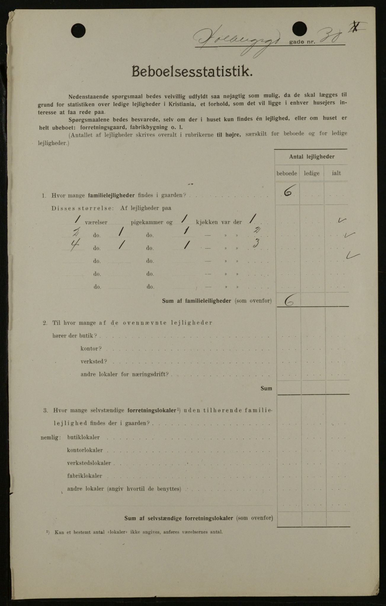 OBA, Municipal Census 1908 for Kristiania, 1908, p. 36440