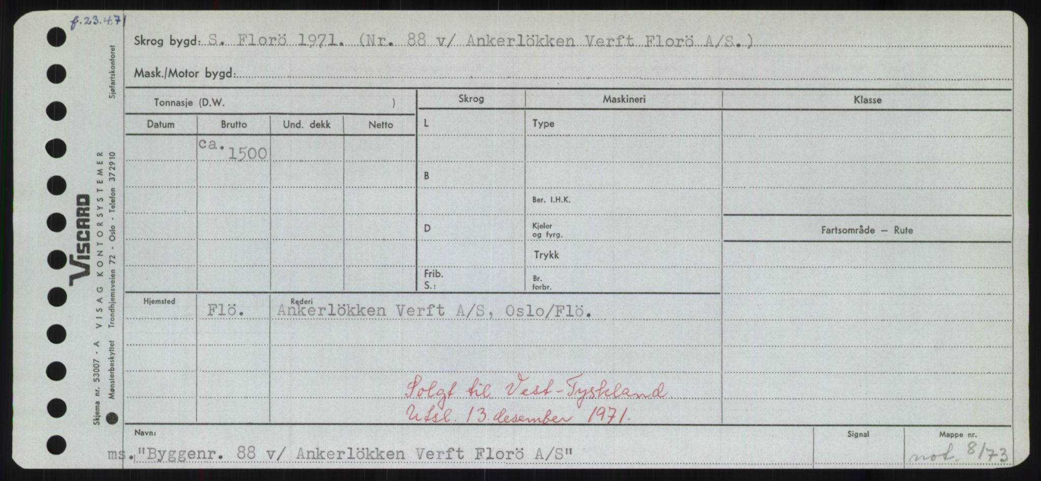 Sjøfartsdirektoratet med forløpere, Skipsmålingen, RA/S-1627/H/Hd/L0005: Fartøy, Br-Byg, p. 731