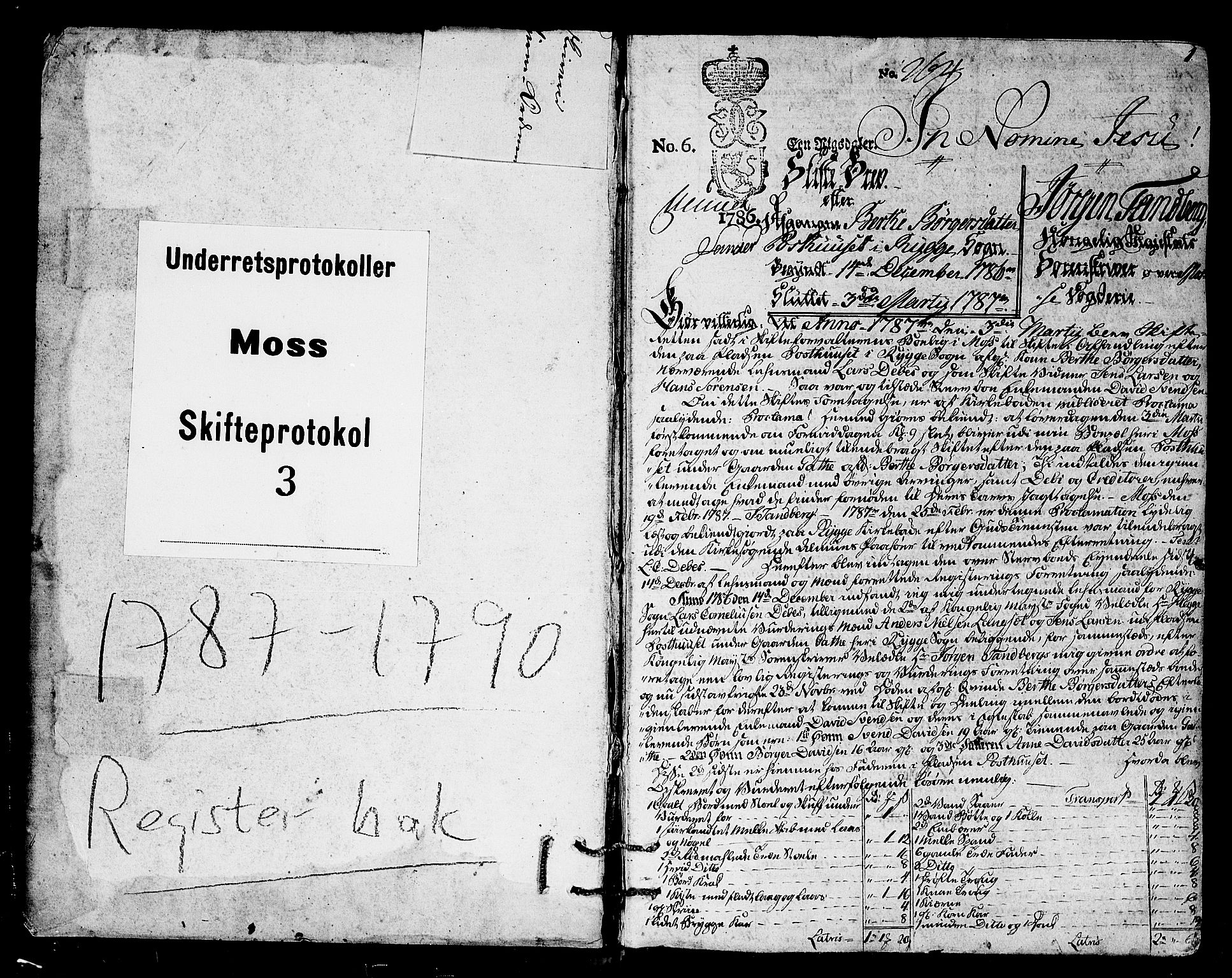 Moss sorenskriveri, AV/SAO-A-10168, 1787-1790, p. 0b-1a