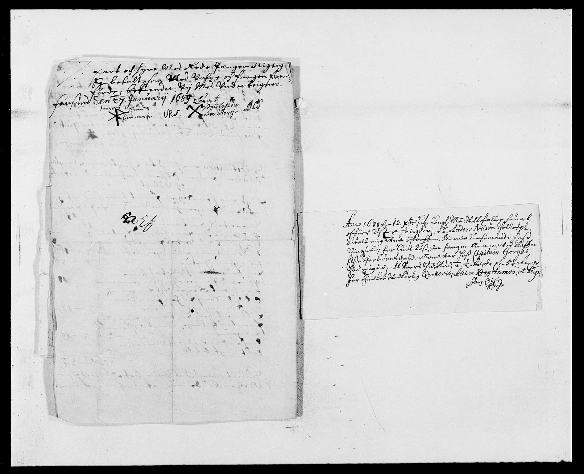 Rentekammeret inntil 1814, Reviderte regnskaper, Fogderegnskap, AV/RA-EA-4092/R41/L2535: Fogderegnskap Lista, 1686-1689, p. 112