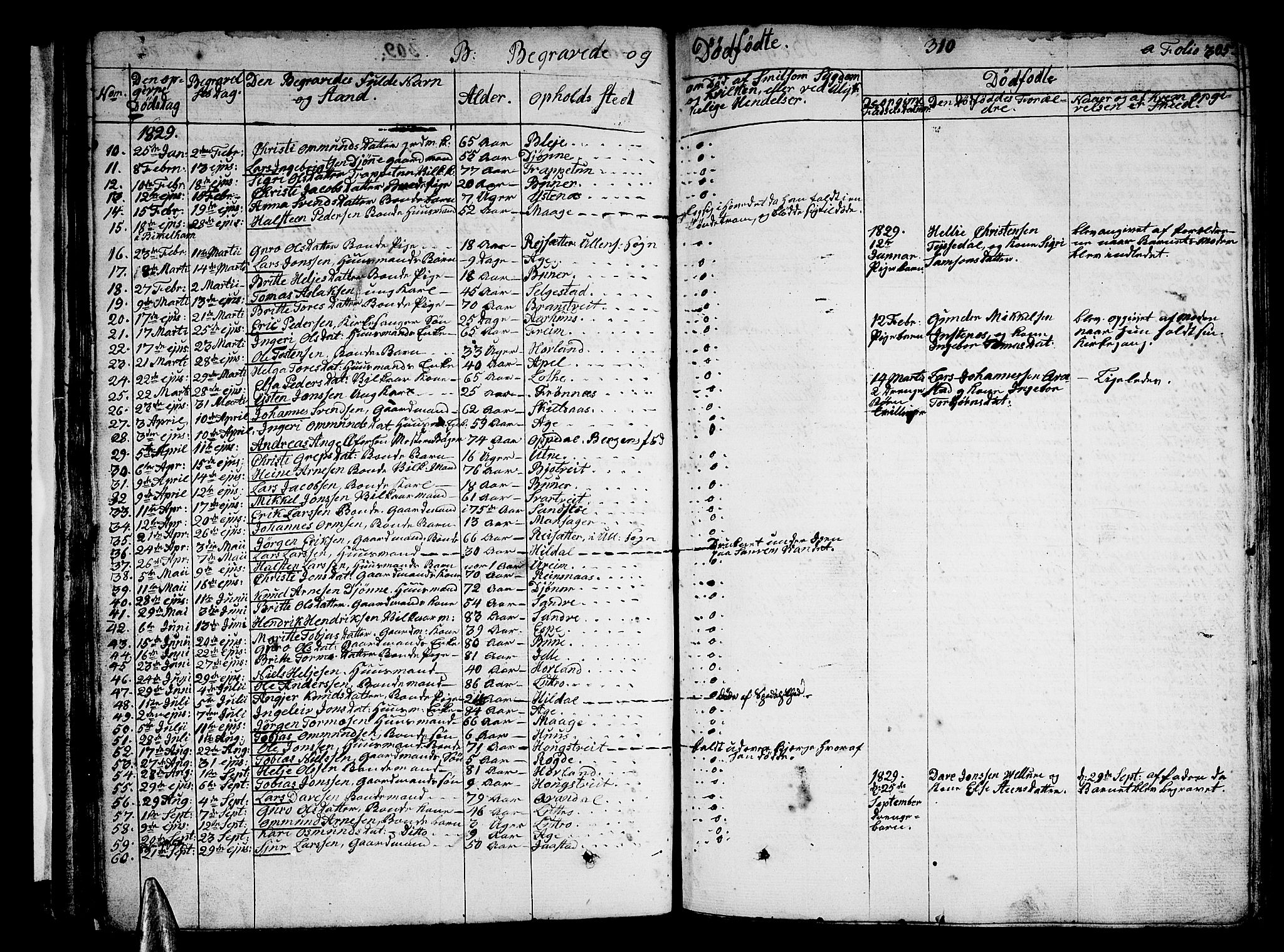 Ullensvang sokneprestembete, AV/SAB-A-78701/H/Haa: Parish register (official) no. A 10, 1825-1853, p. 310