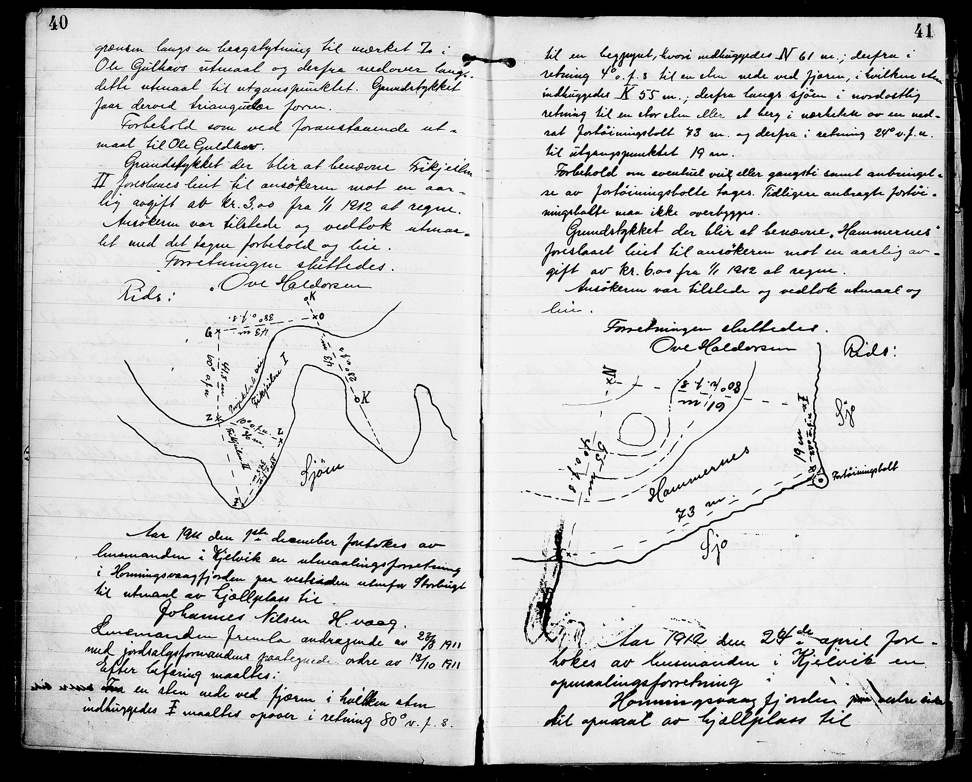 Lensmannen i Kjelvik (hos Finnmarkseiendommen)*, FIEI/-, 1910-1935, p. 40-41