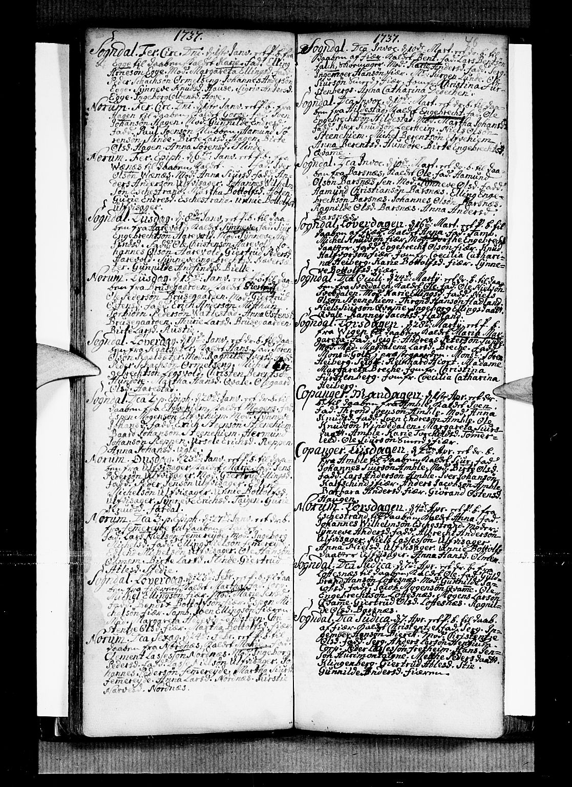 Sogndal sokneprestembete, SAB/A-81301/H/Haa/Haaa/L0002: Parish register (official) no. A 2, 1725-1741, p. 46
