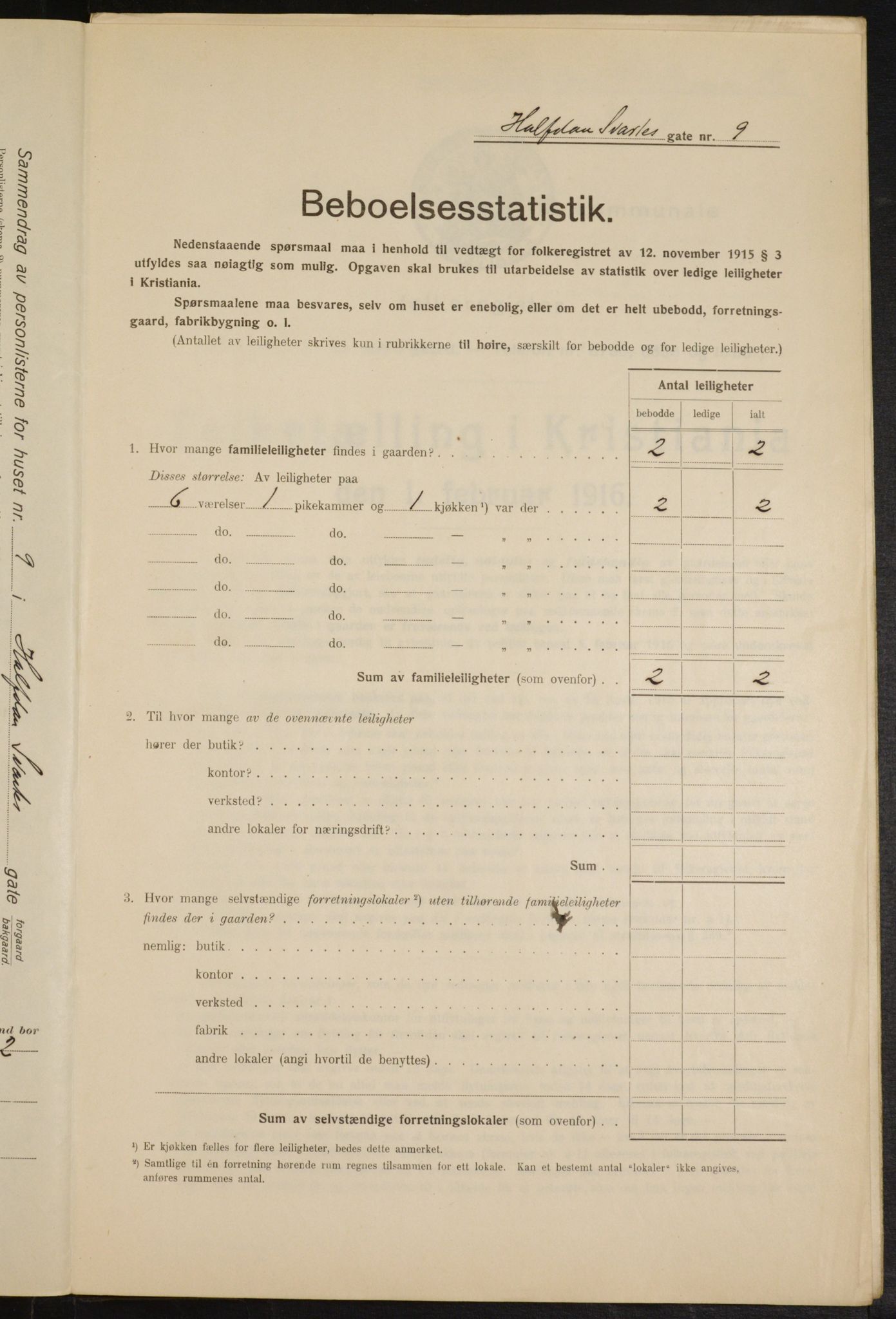 OBA, Municipal Census 1916 for Kristiania, 1916, p. 34712