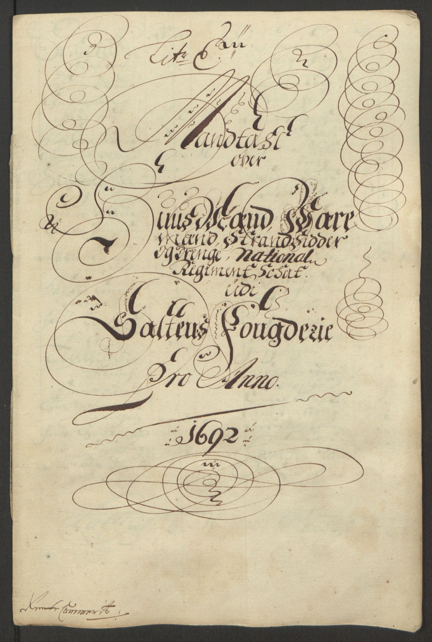 Rentekammeret inntil 1814, Reviderte regnskaper, Fogderegnskap, RA/EA-4092/R66/L4577: Fogderegnskap Salten, 1691-1693, p. 179