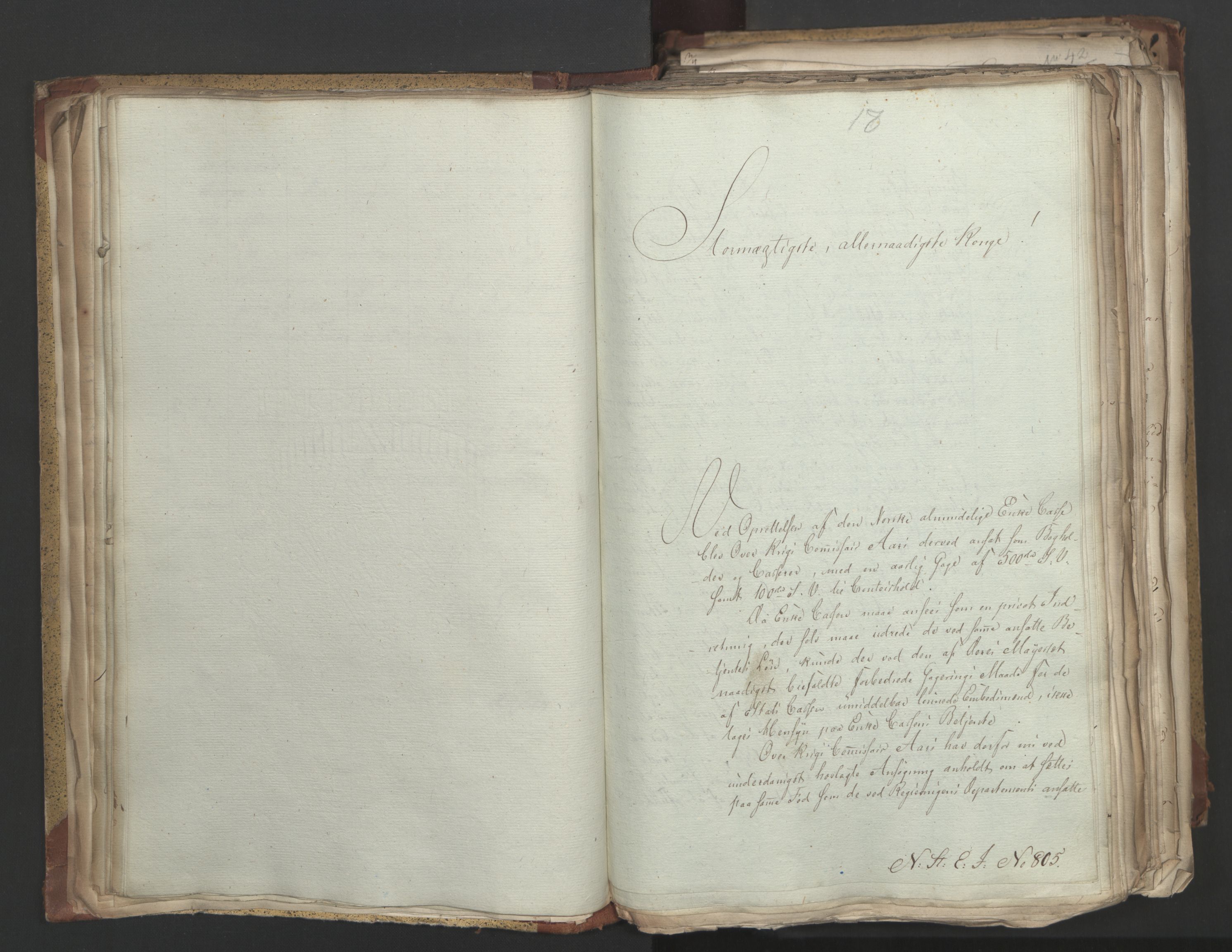 Statsrådsavdelingen i Stockholm, AV/RA-S-1003/D/Da/L0004: Regjeringsinnstillinger nr. 788-999, 1815, p. 43