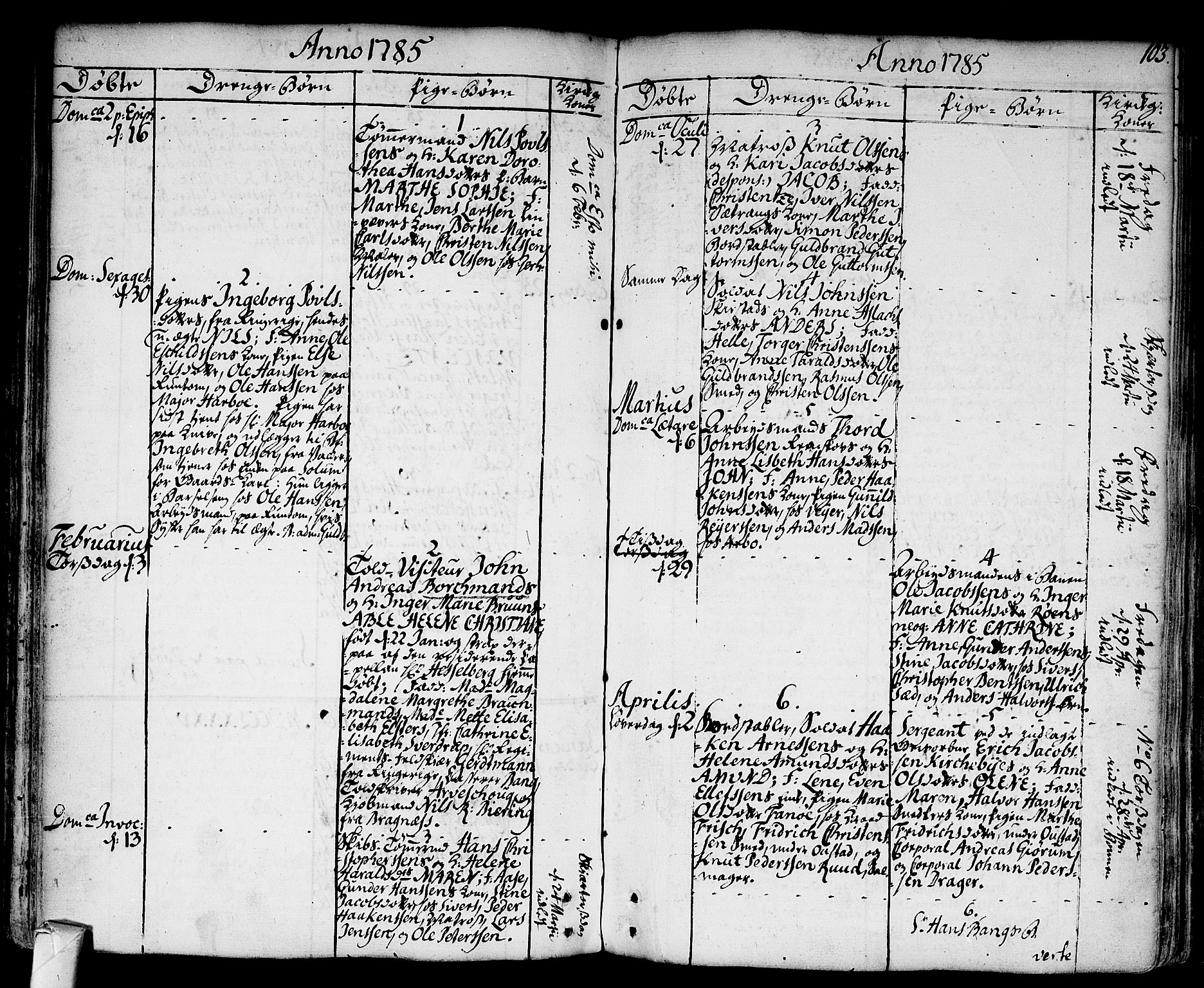 Strømsø kirkebøker, AV/SAKO-A-246/F/Fa/L0009: Parish register (official) no. I 9, 1752-1791, p. 103