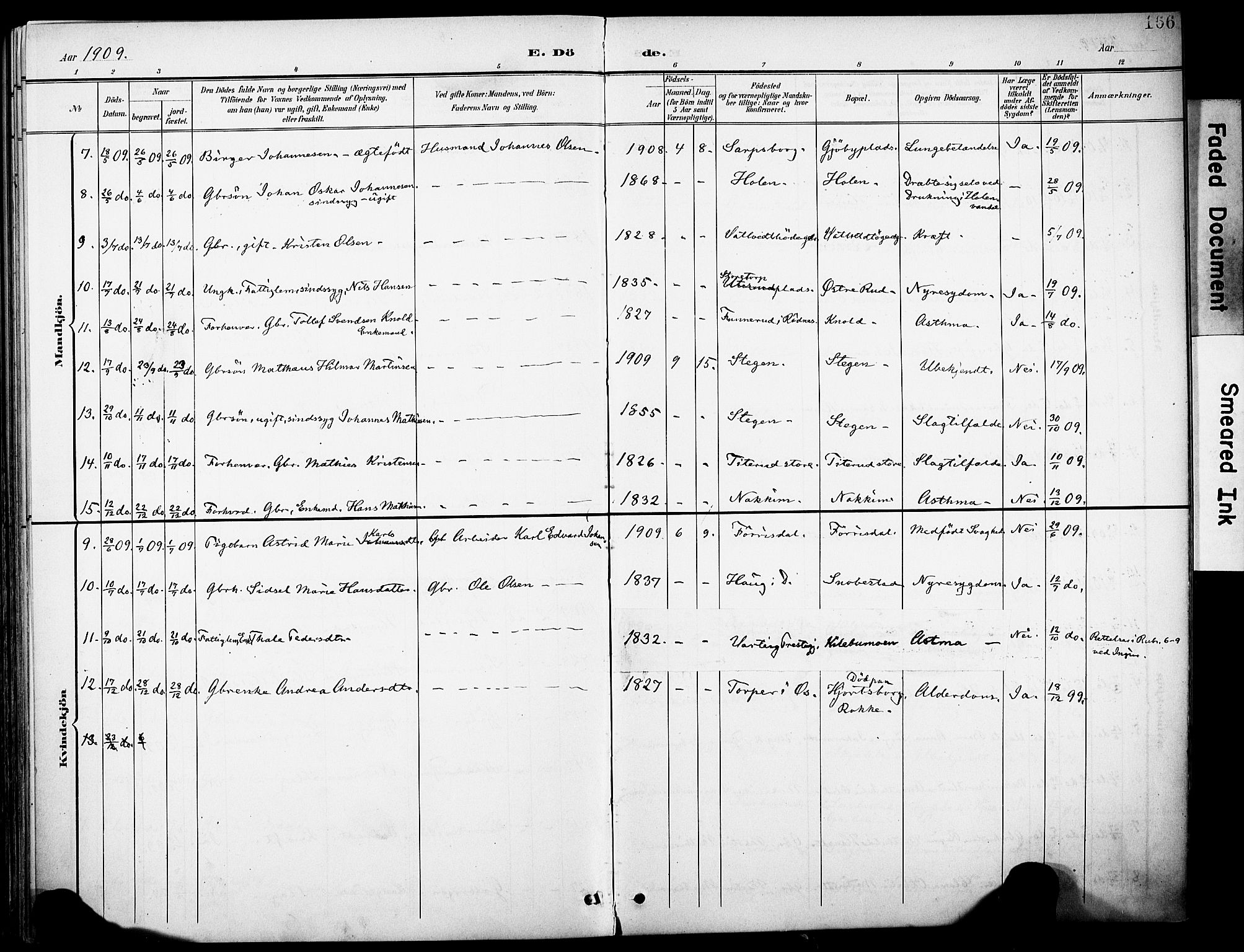 Rakkestad prestekontor Kirkebøker, AV/SAO-A-2008/F/Fb/L0002: Parish register (official) no. II 2, 1900-1920, p. 166