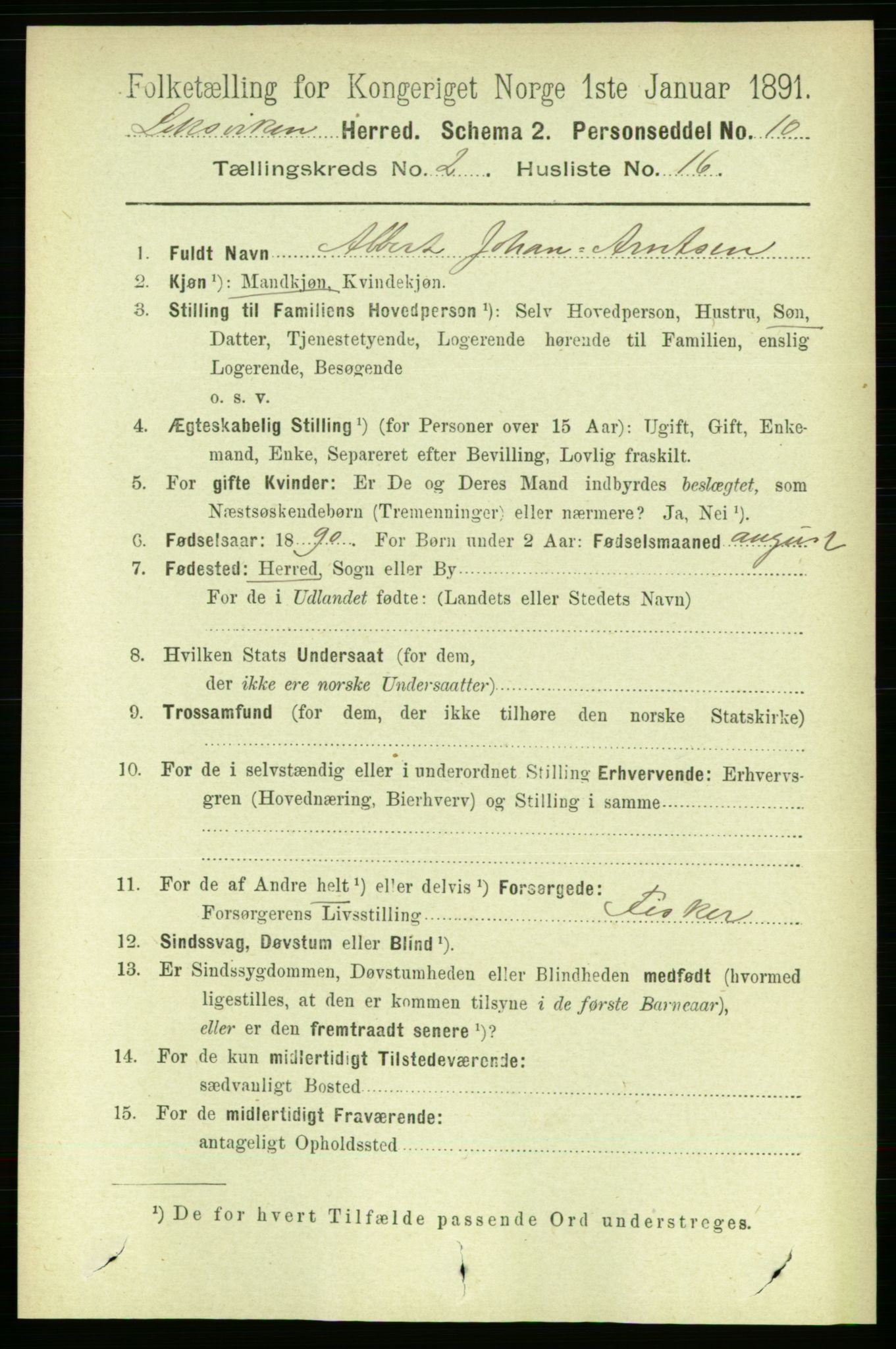 RA, 1891 census for 1718 Leksvik, 1891, p. 758