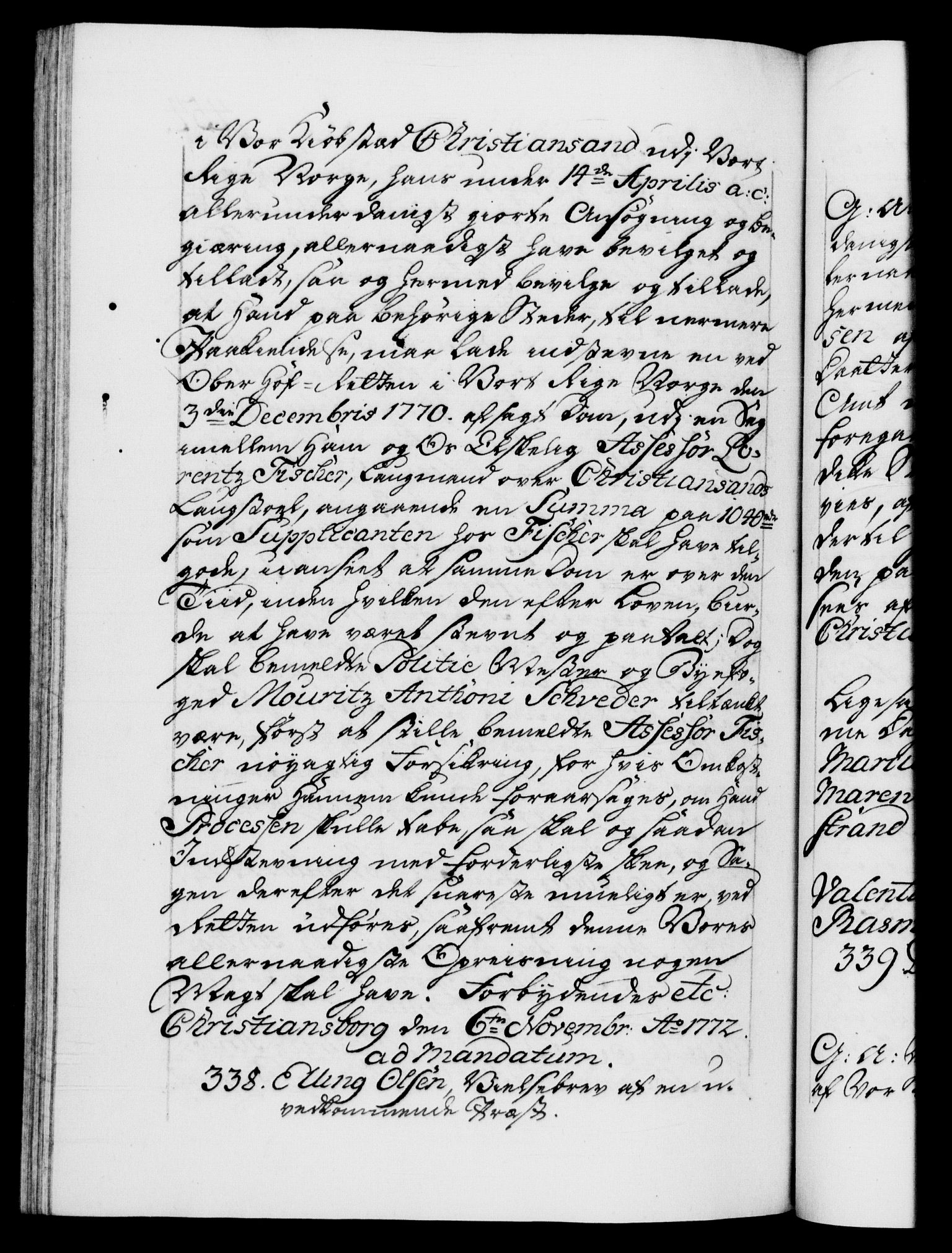 Danske Kanselli 1572-1799, AV/RA-EA-3023/F/Fc/Fca/Fcaa/L0045: Norske registre "Norske eller 3. dept.s åpne brev, 1771-1773, p. 454b