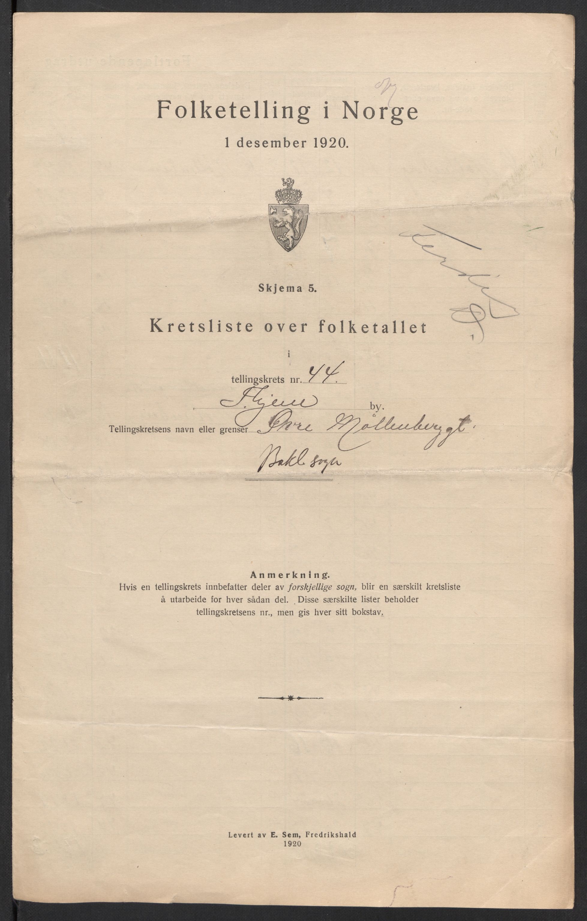 SAT, 1920 census for Trondheim, 1920, p. 146