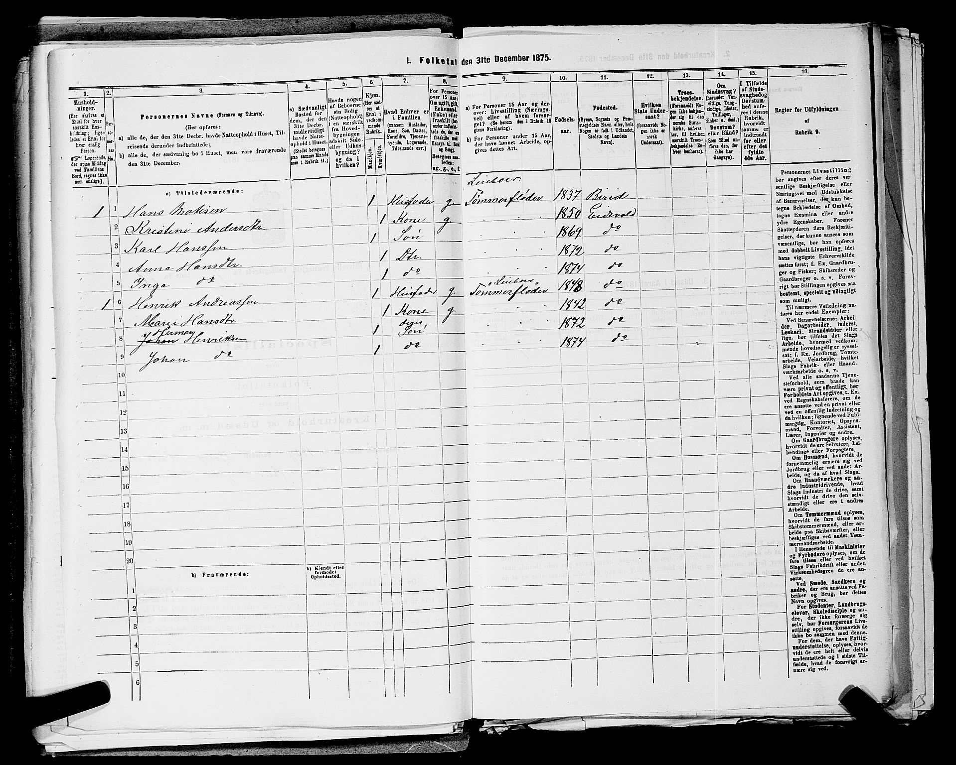 RA, 1875 census for 0237P Eidsvoll, 1875, p. 1061