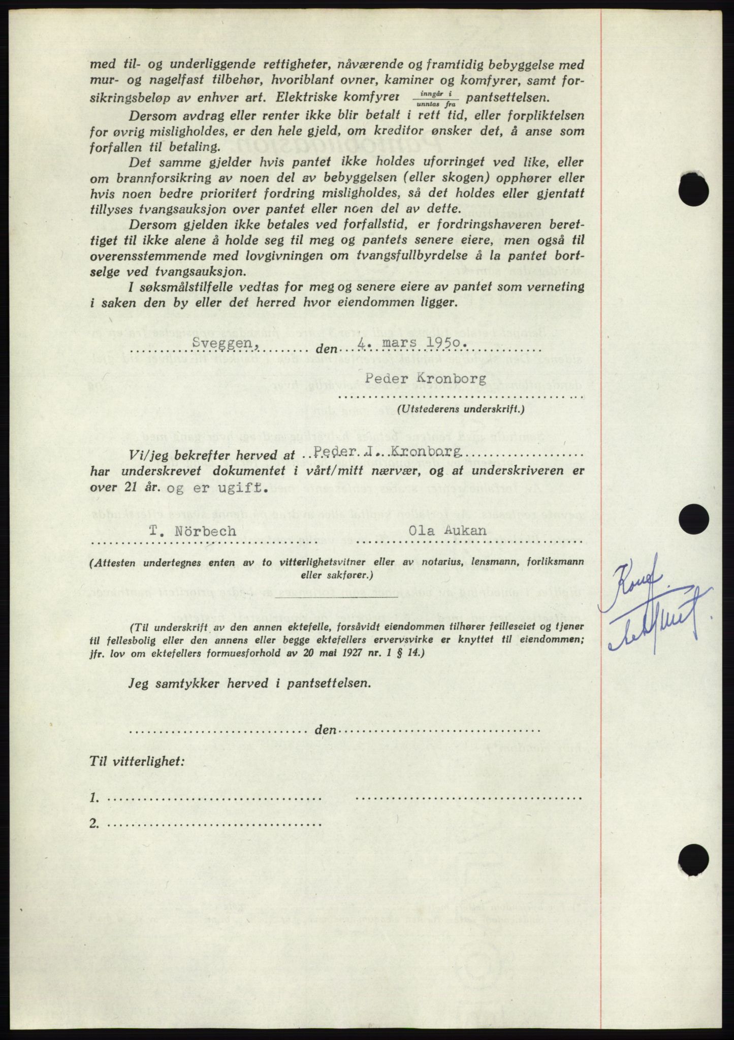 Nordmøre sorenskriveri, AV/SAT-A-4132/1/2/2Ca: Mortgage book no. B104, 1950-1950, Diary no: : 733/1950