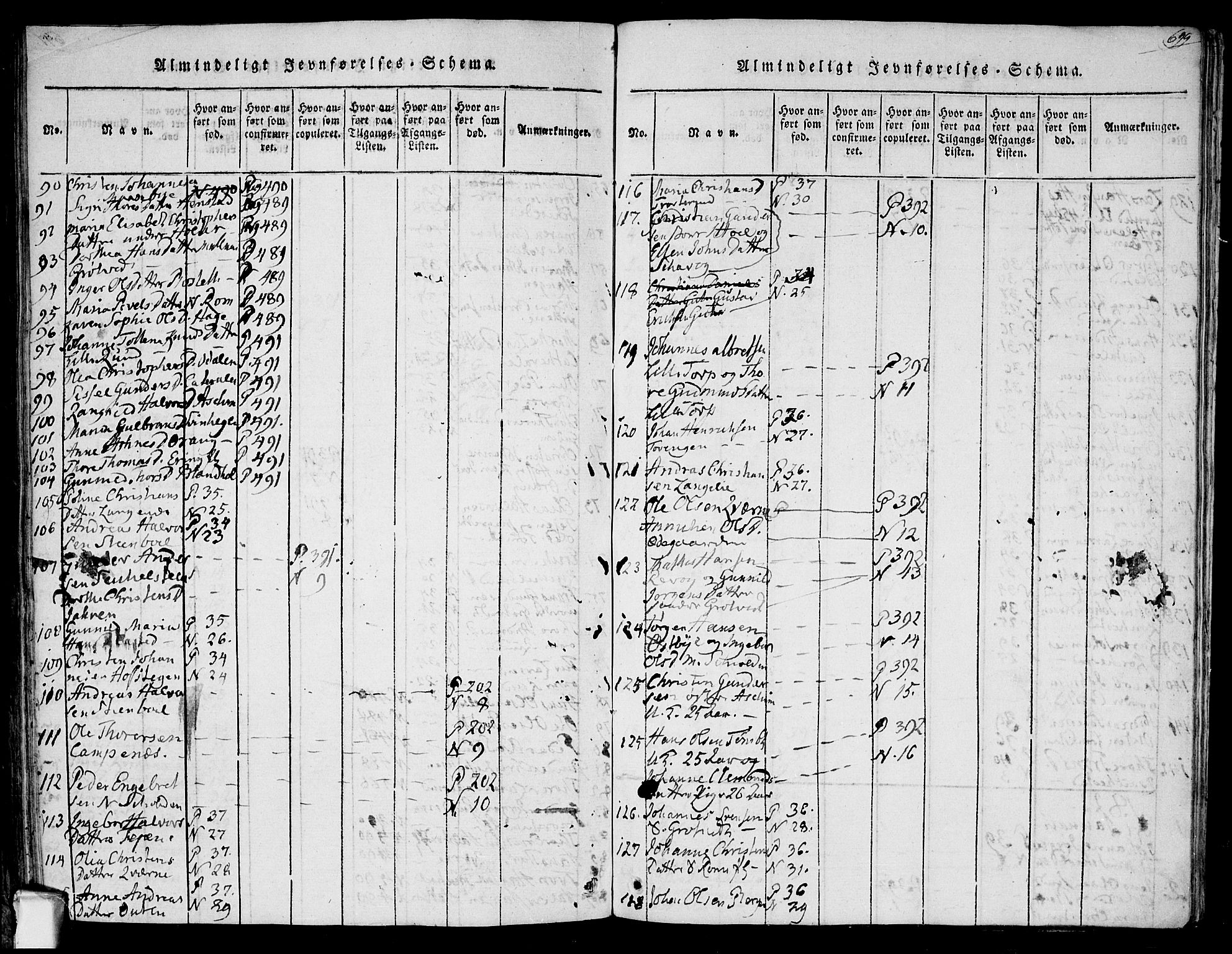 Askim prestekontor Kirkebøker, AV/SAO-A-10900/F/Fa/L0004: Parish register (official) no. 4, 1817-1846, p. 698-699