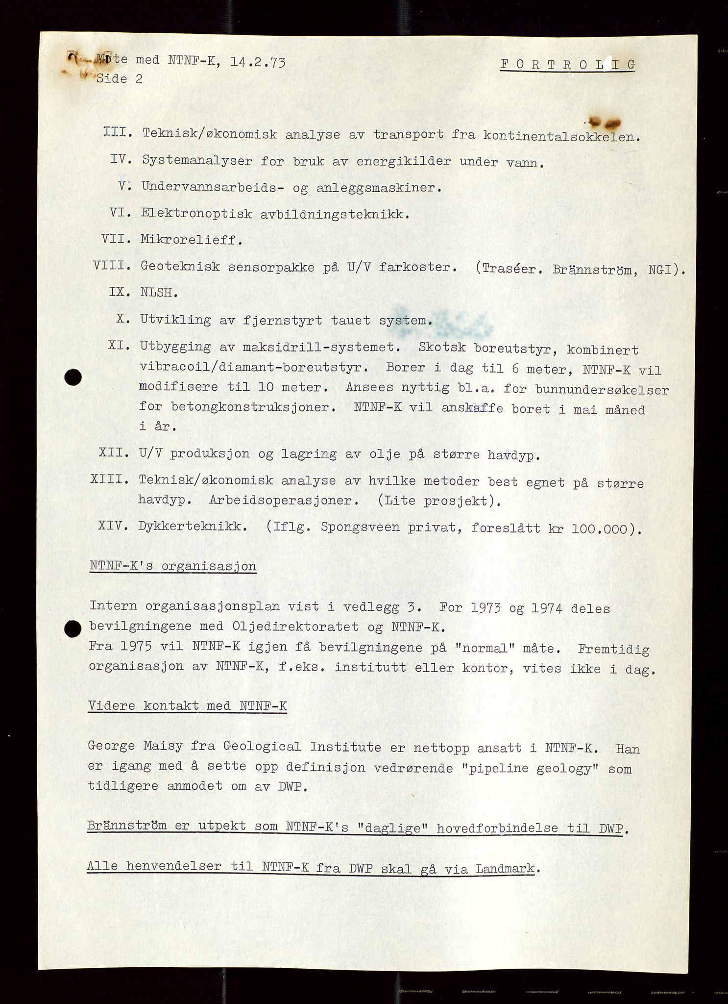 Industridepartementet, Oljekontoret, AV/SAST-A-101348/Di/L0003: DWP, møtereferater, 1972-1974, p. 294