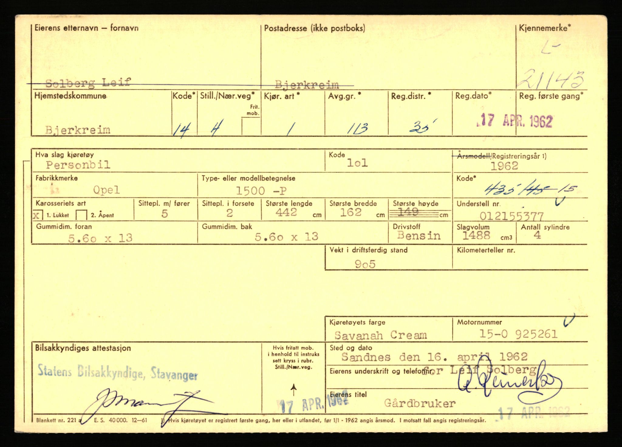 Stavanger trafikkstasjon, AV/SAST-A-101942/0/F/L0037: L-20500 - L-21499, 1930-1971, p. 1769