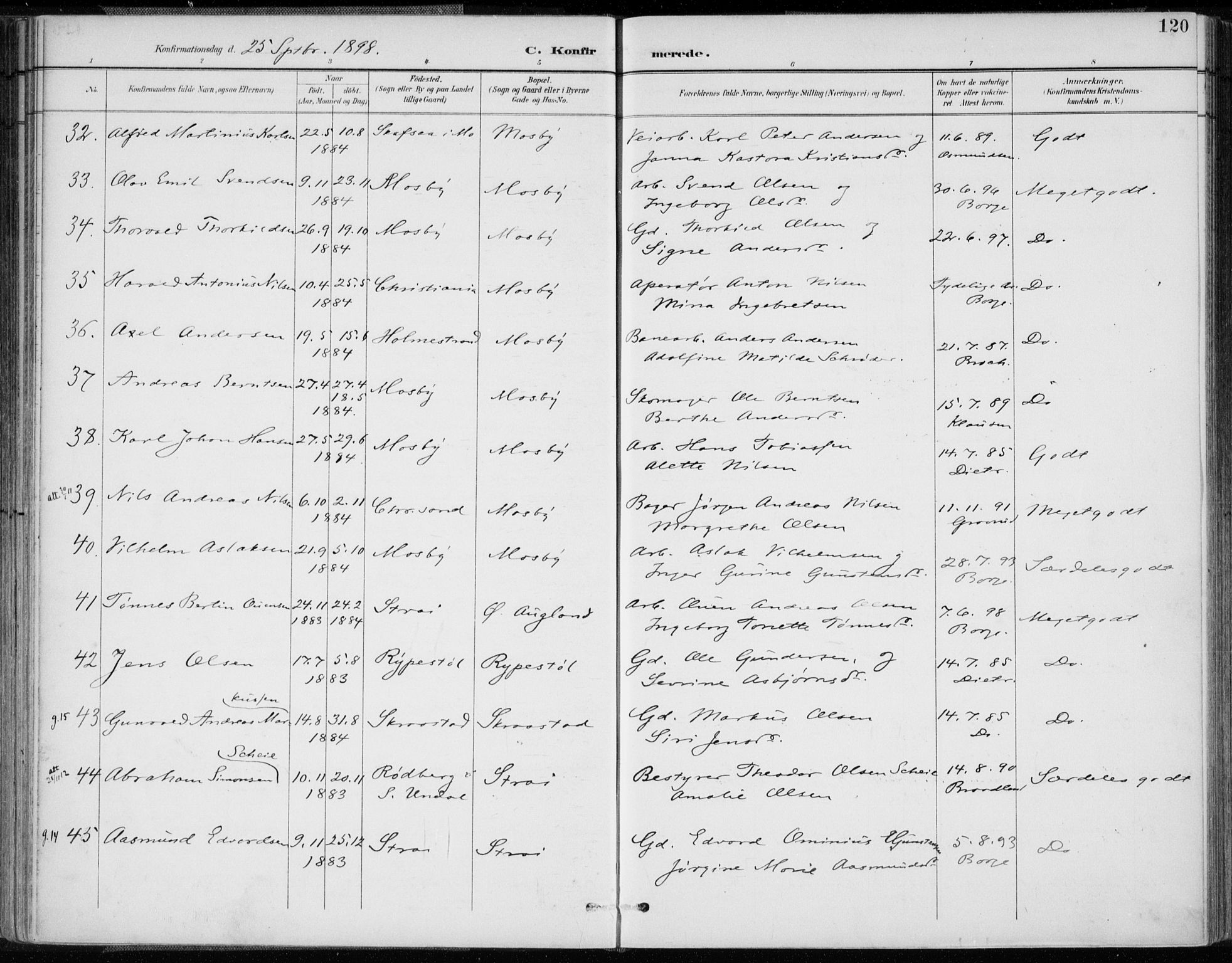 Oddernes sokneprestkontor, AV/SAK-1111-0033/F/Fa/Faa/L0010: Parish register (official) no. A 10, 1897-1911, p. 120