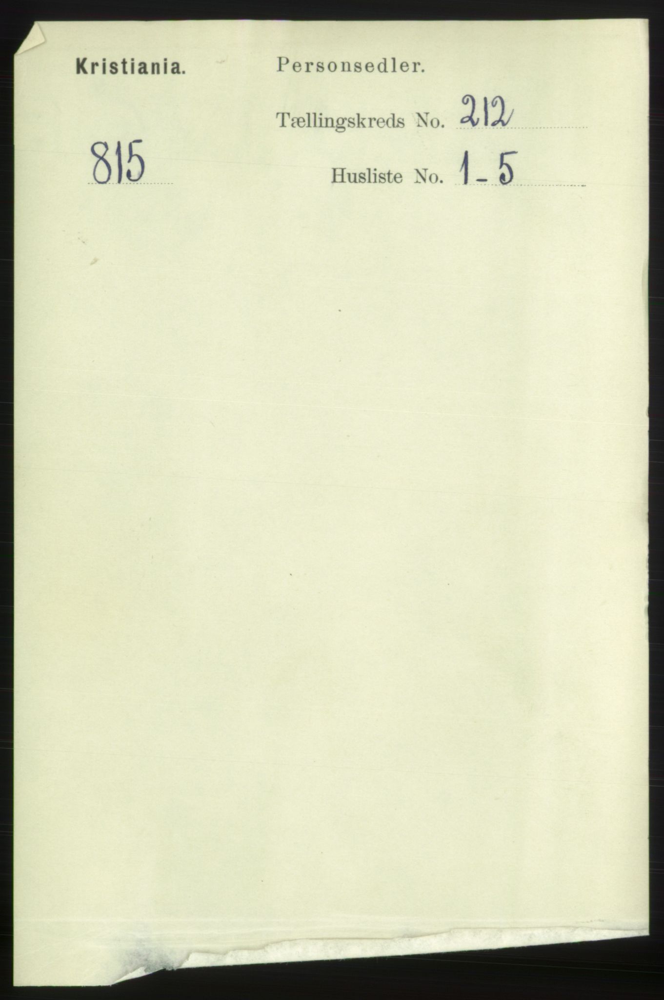 RA, 1891 census for 0301 Kristiania, 1891, p. 126442