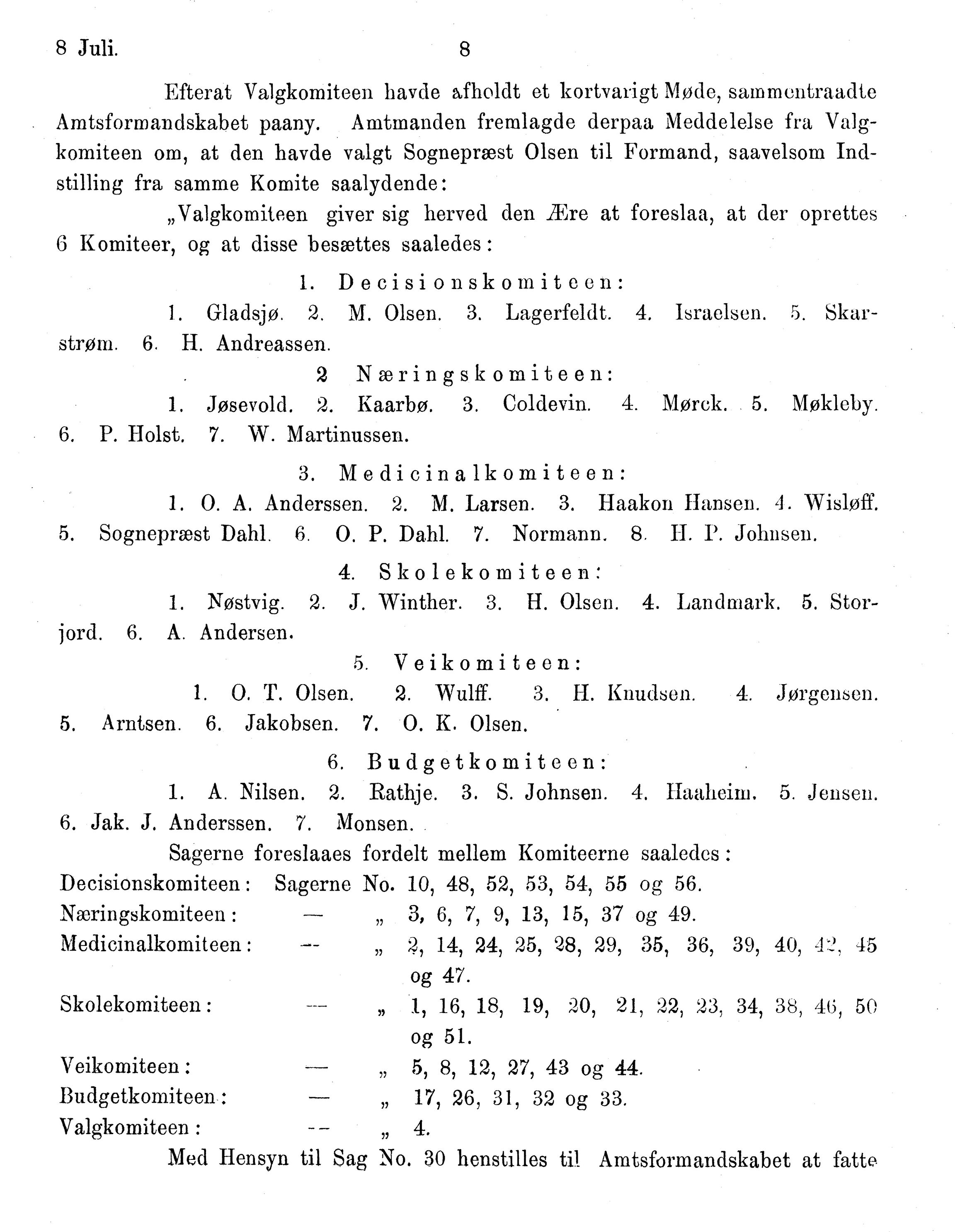 Nordland Fylkeskommune. Fylkestinget, AIN/NFK-17/176/A/Ac/L0015: Fylkestingsforhandlinger 1886-1890, 1886-1890