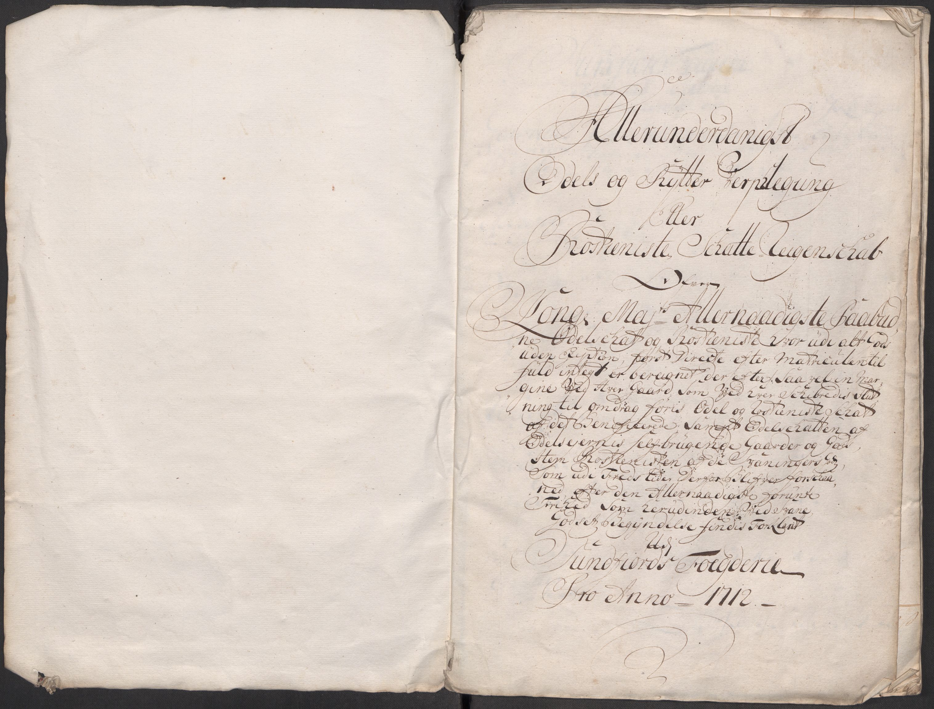 Rentekammeret inntil 1814, Reviderte regnskaper, Fogderegnskap, RA/EA-4092/R53/L3436: Fogderegnskap Sunn- og Nordfjord, 1712, p. 3