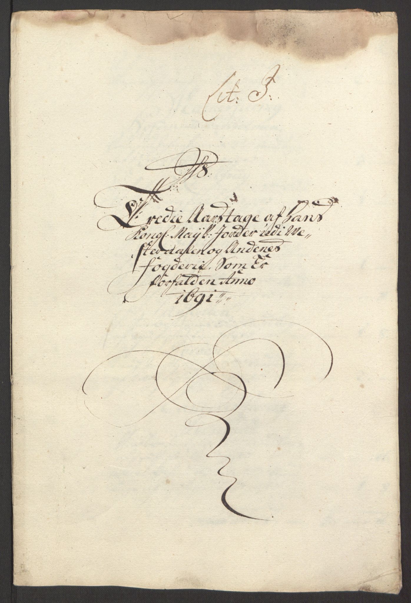 Rentekammeret inntil 1814, Reviderte regnskaper, Fogderegnskap, RA/EA-4092/R67/L4676: Fogderegnskap Vesterålen, Andenes og Lofoten, 1691-1693, p. 73
