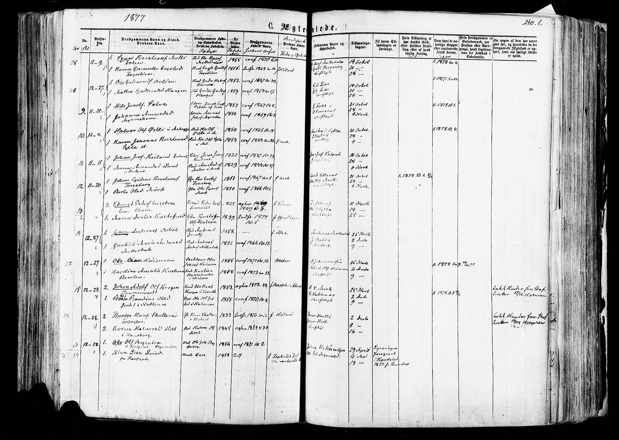 Aurskog prestekontor Kirkebøker, AV/SAO-A-10304a/F/Fa/L0007: Parish register (official) no. I 7, 1854-1877, p. 240l