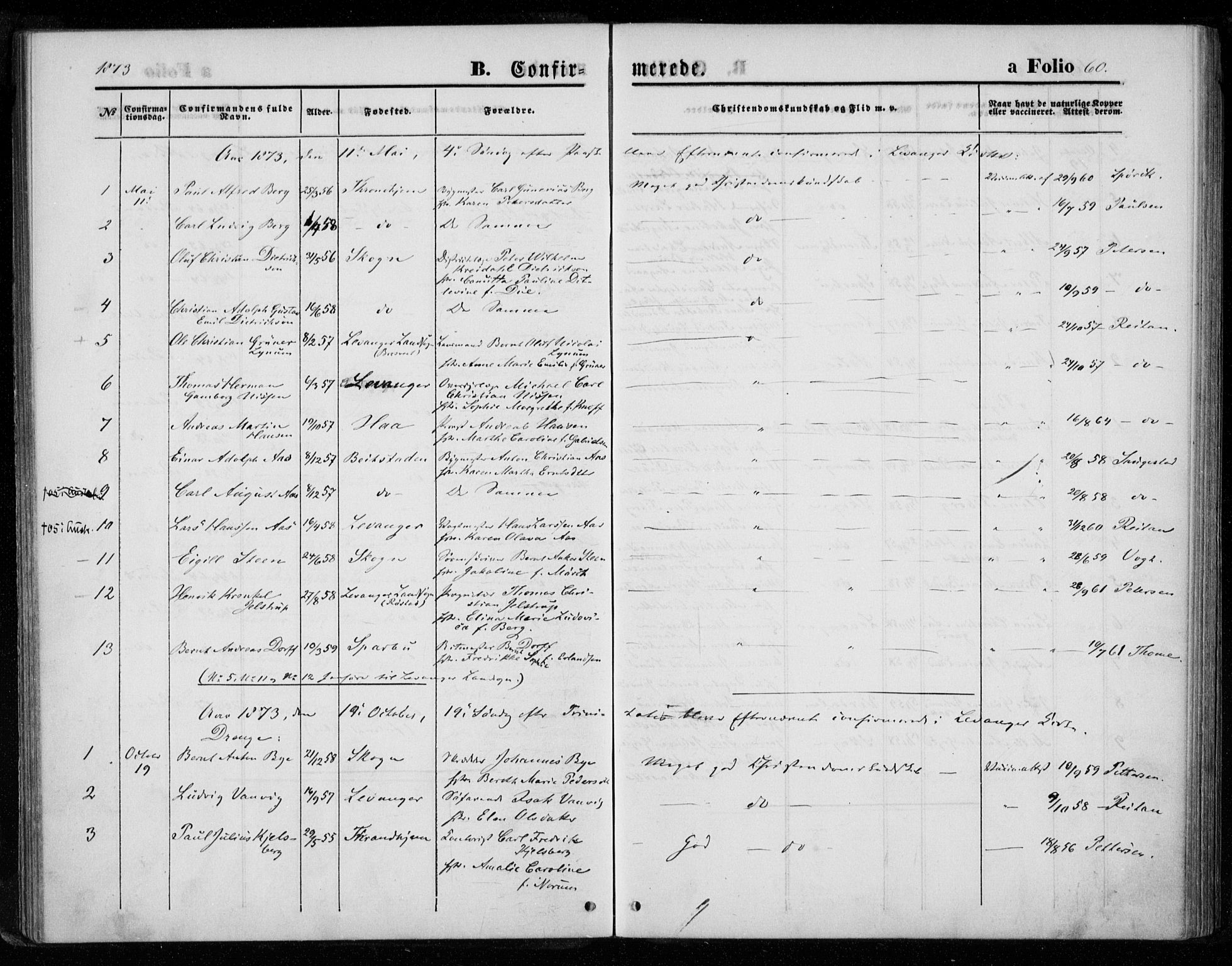 Ministerialprotokoller, klokkerbøker og fødselsregistre - Nord-Trøndelag, SAT/A-1458/720/L0186: Parish register (official) no. 720A03, 1864-1874, p. 60